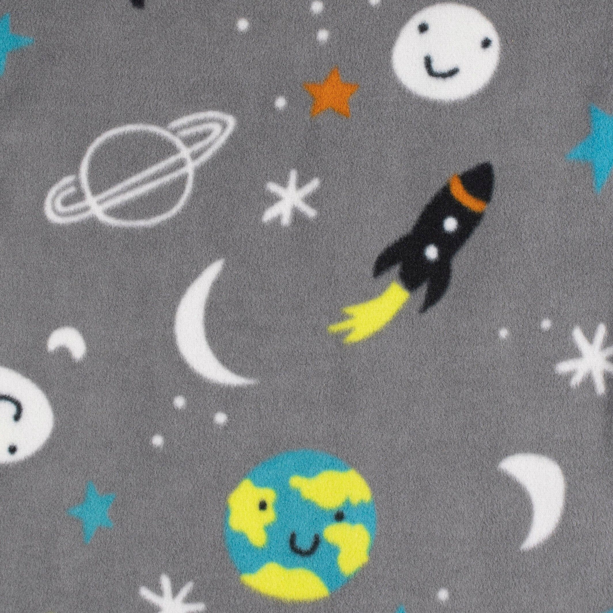2-Pack Toddler Boys Space Fleece Pajamas, 5T - Image 4