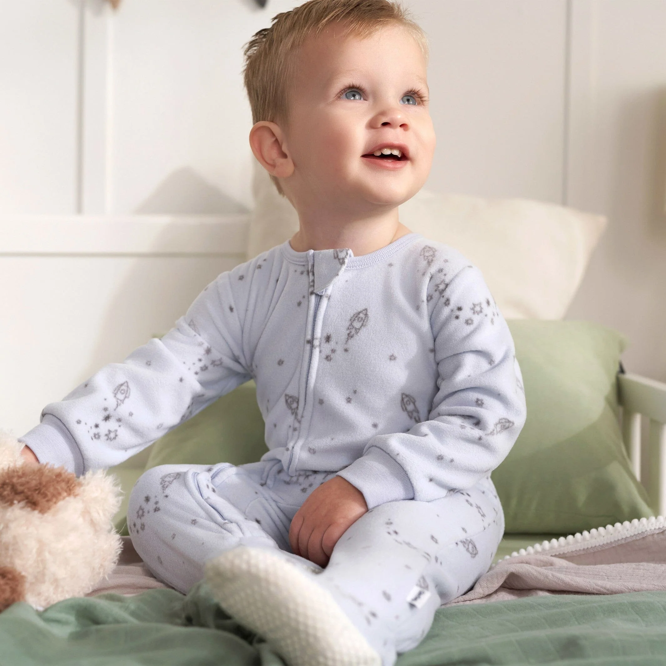 2-Pack Baby & Toddler Boys Space Fleece Pajamas - Image 2