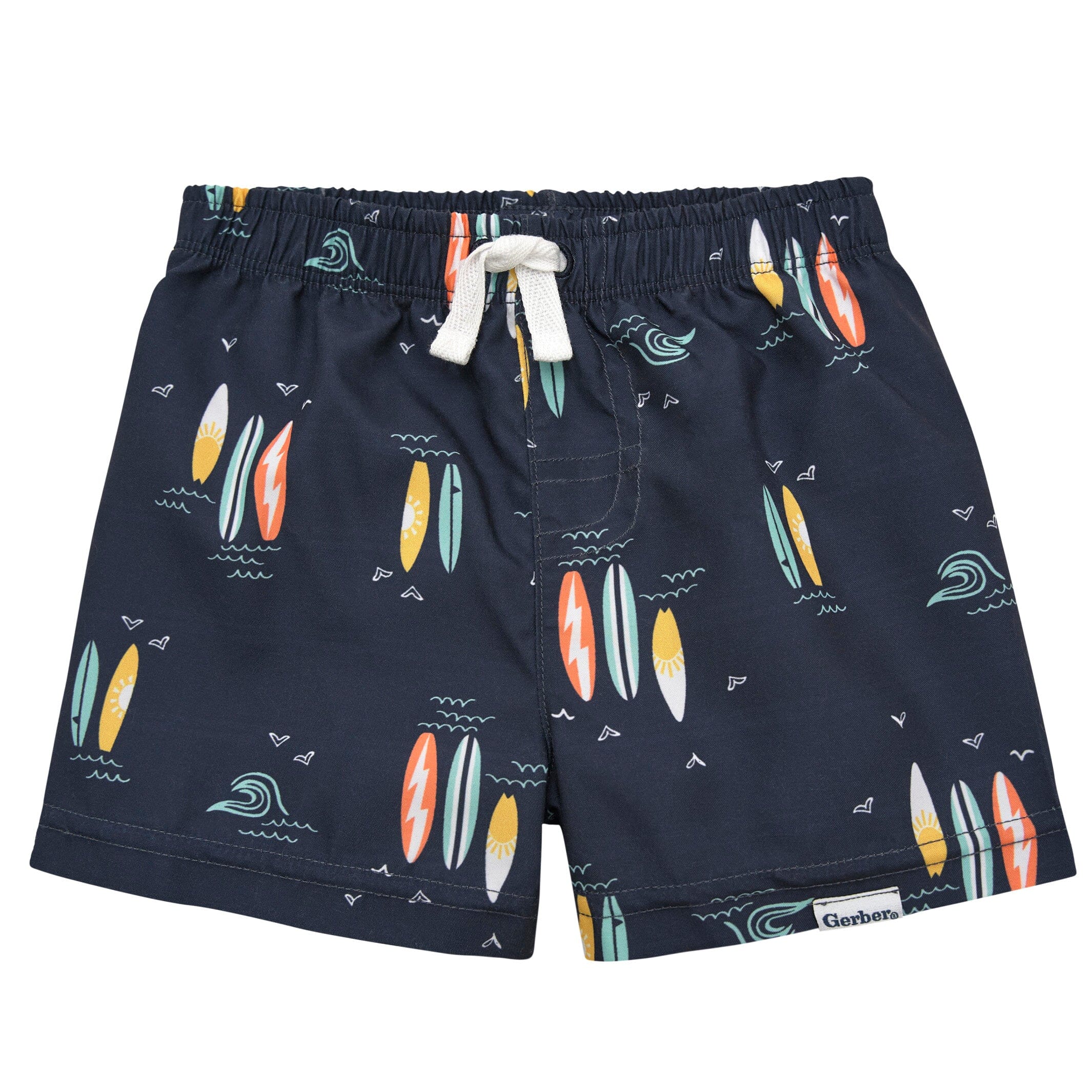 2-Pack Baby & Toddler Boys UPF 50+ Surfboard Swim Trunks - Image 4