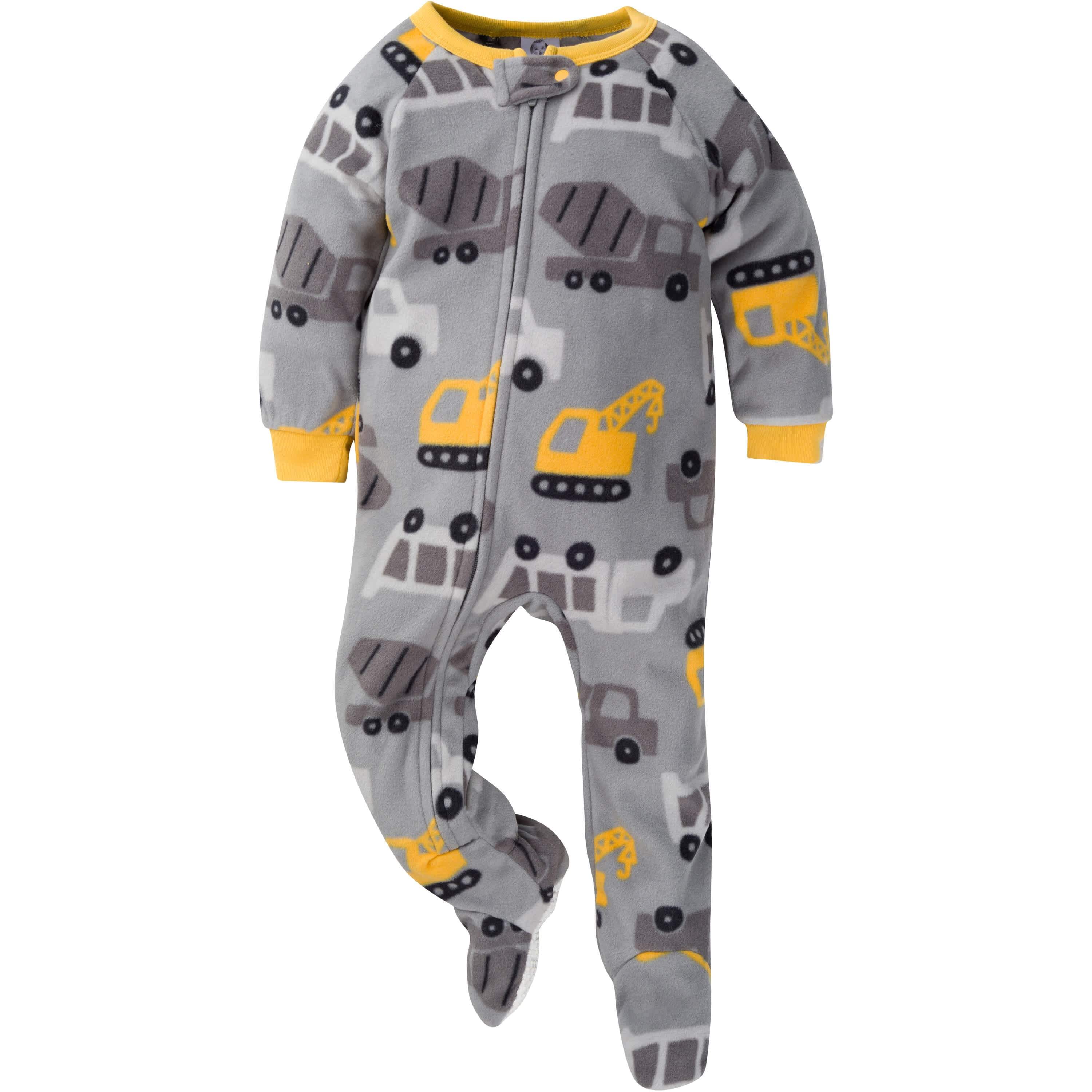 2-Pack Baby & Toddler Boys Construction Trucks Fleece Pajamas - Image 4