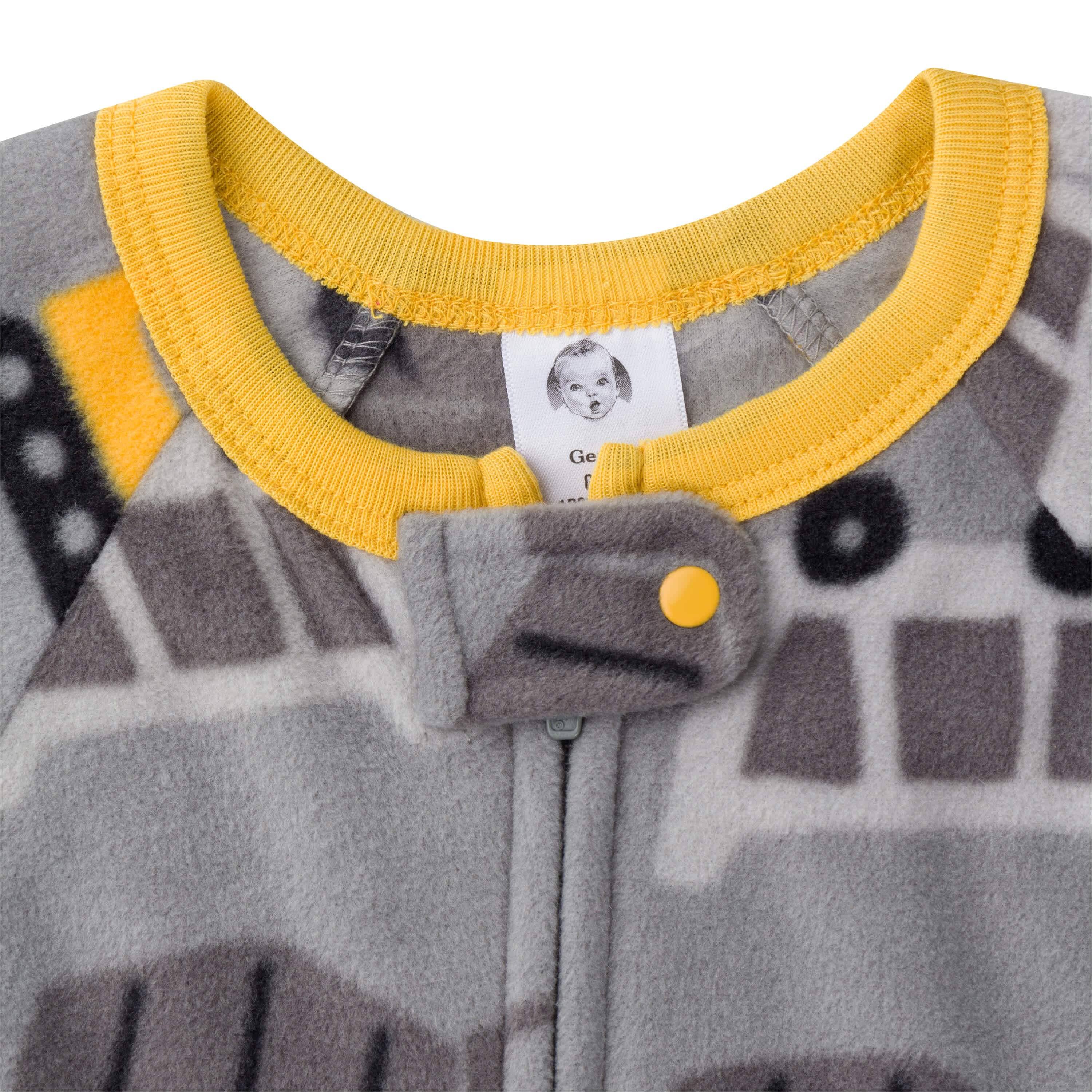 2-Pack Baby & Toddler Boys Construction Trucks Fleece Pajamas - Image 5