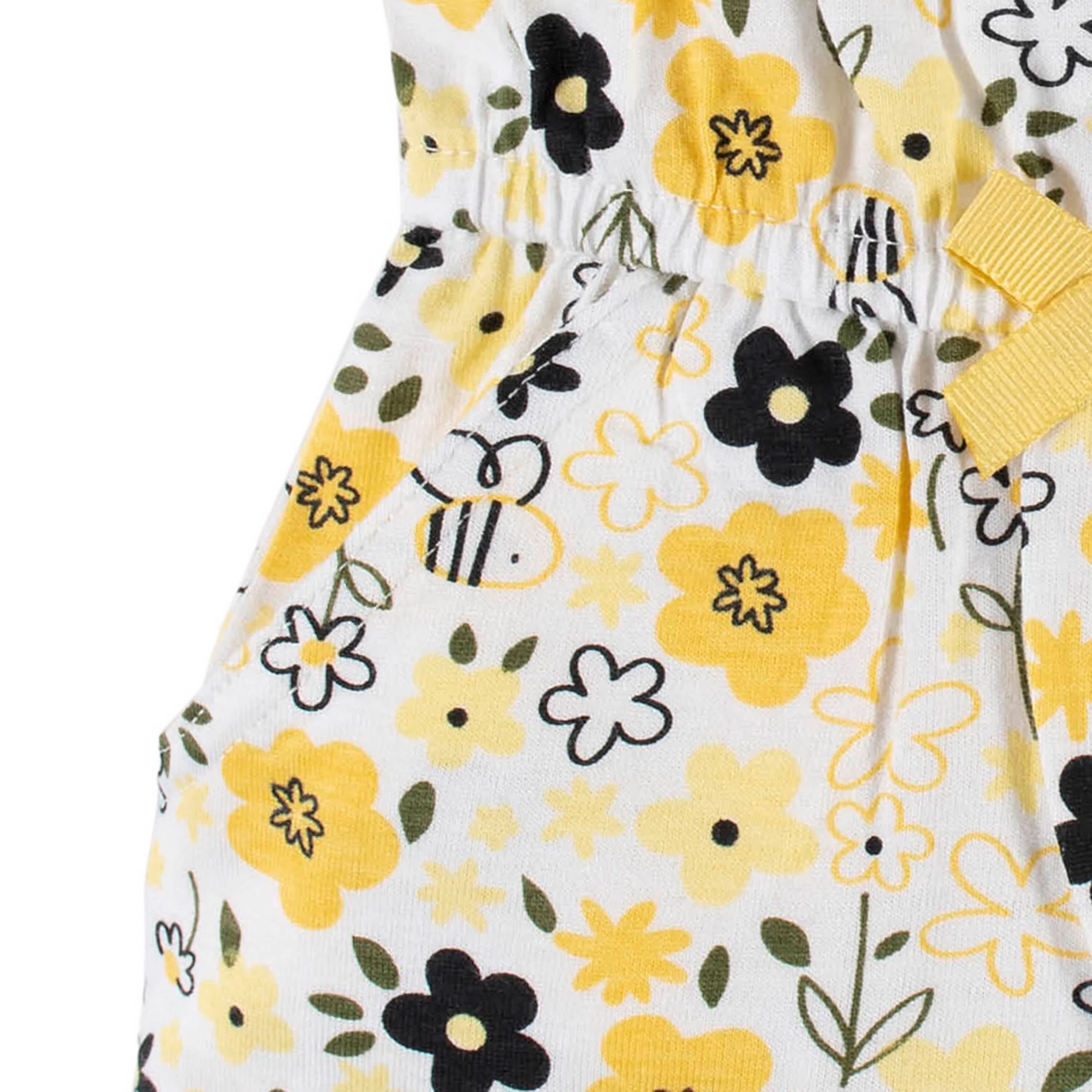 2-Pack Baby & Toddler Girls Bee Garden Tank Rompers - Image 10