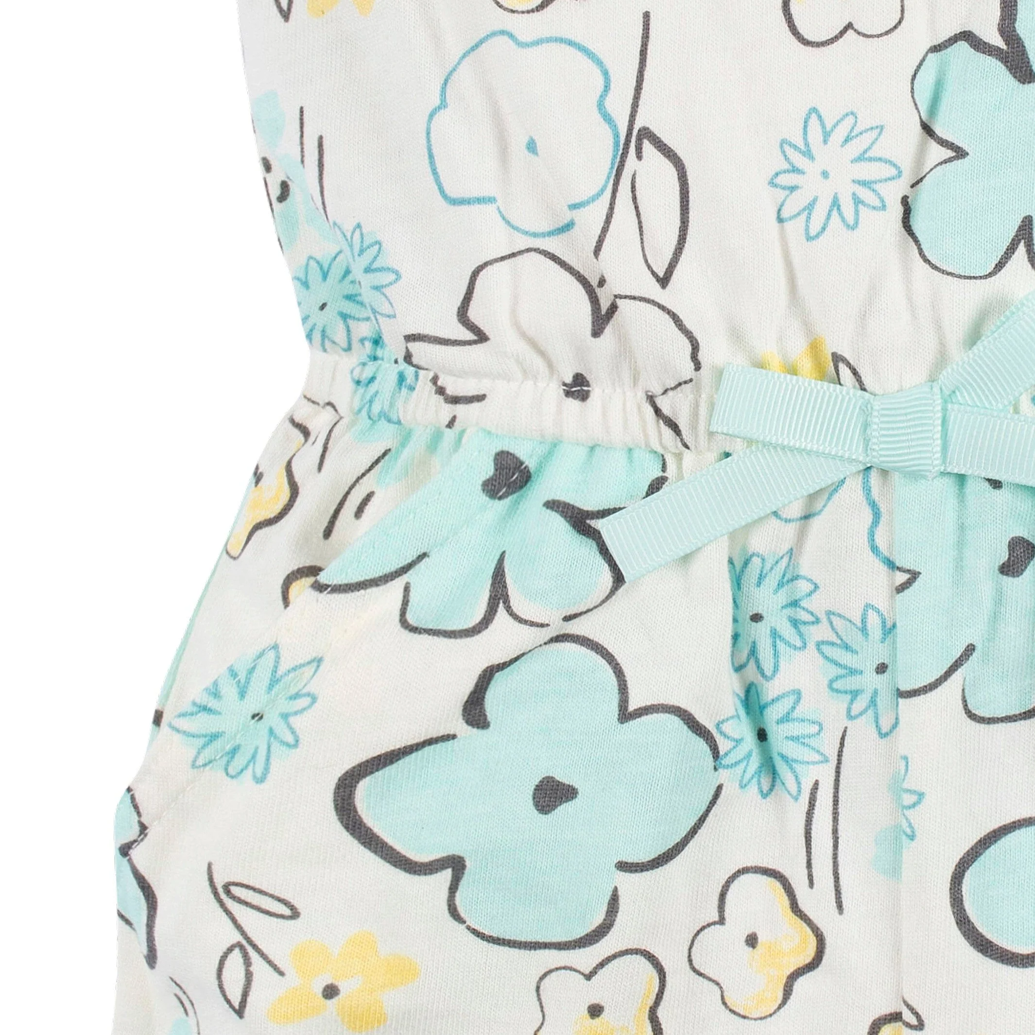 2-Pack Baby & Toddler Girls Bee Petals Tank Rompers - Image 8