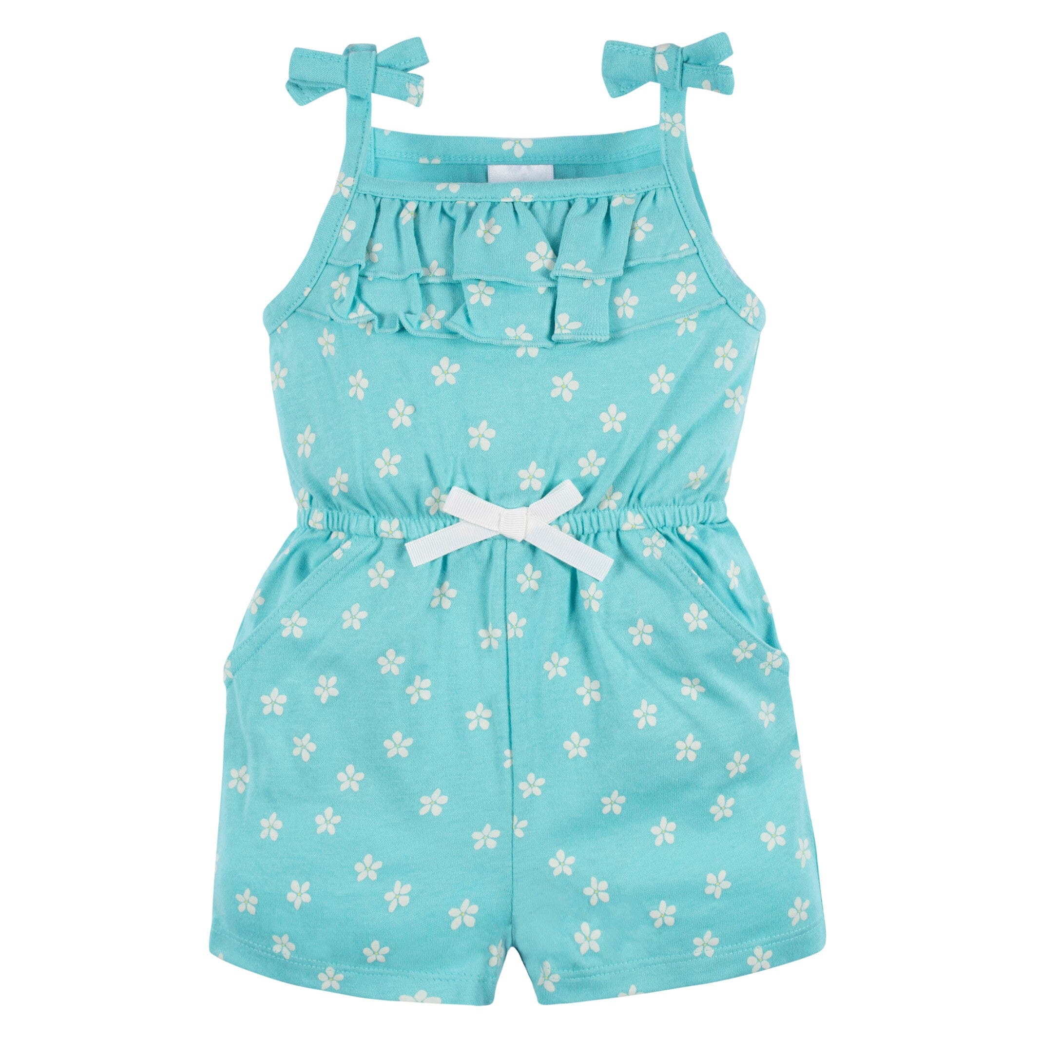 2-Pack Baby & Toddler Girls Bee Petals Tank Rompers - Image 9