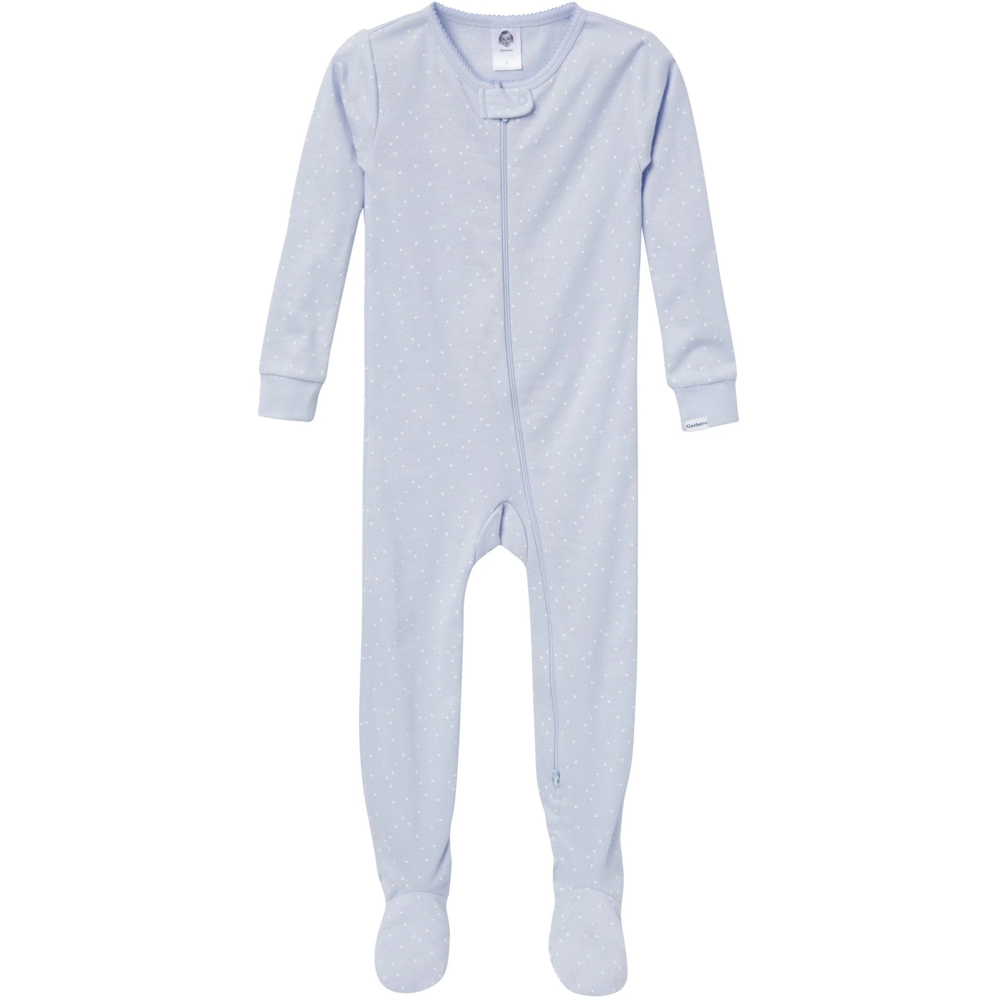 2-Pack Baby & Toddler Girls Butterflies Snug Fit Footed Pajamas - Image 2