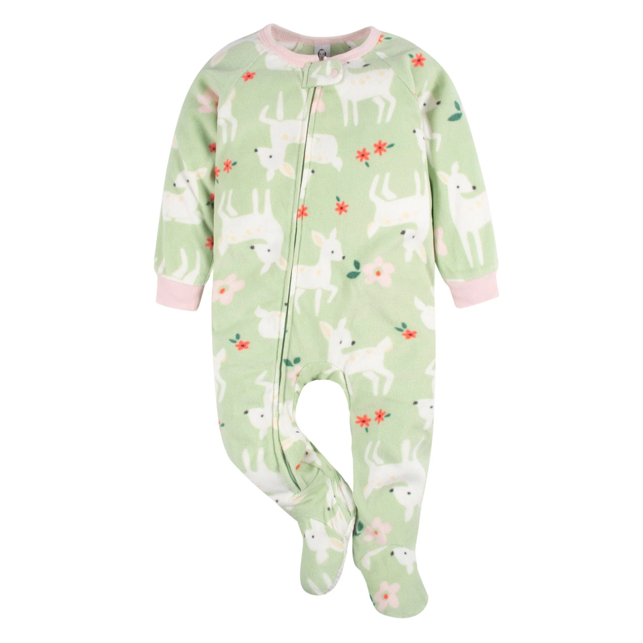 2-Pack Toddler Girls Deer Fleece Pajamas, 5T - Image 2