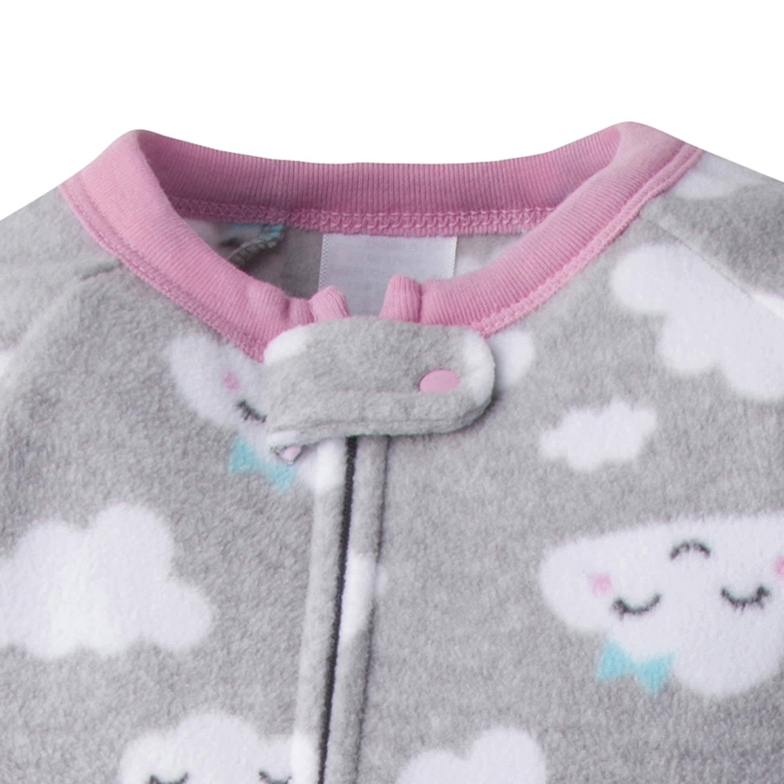 2-Pack Baby & Toddler Girls Dreaming Fleece Pajamas - Image 3
