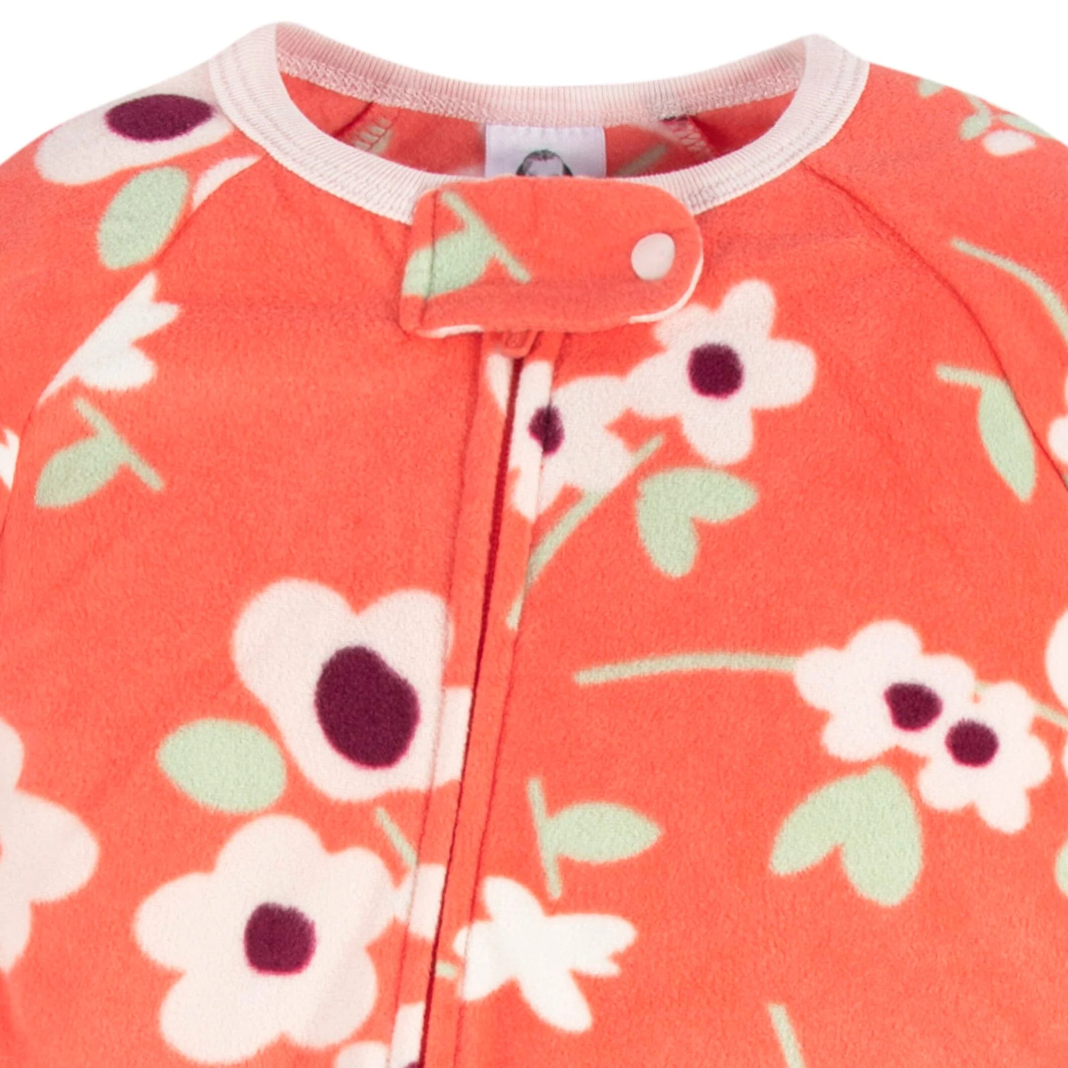 2-Pack Baby & Toddler Girls Flower Toss Fleece Pajamas - Image 3