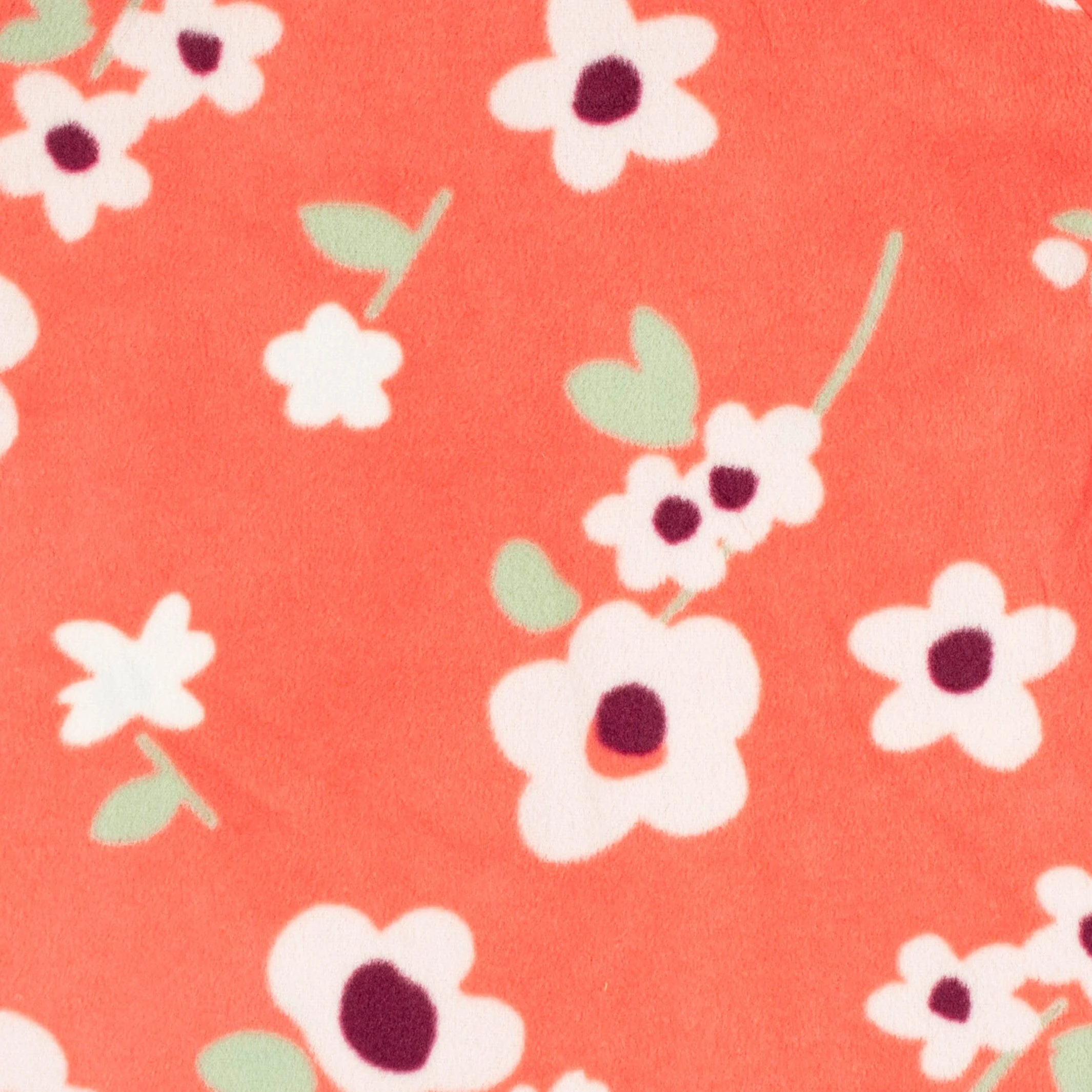 2-Pack Baby & Toddler Girls Flower Toss Fleece Pajamas - Image 4
