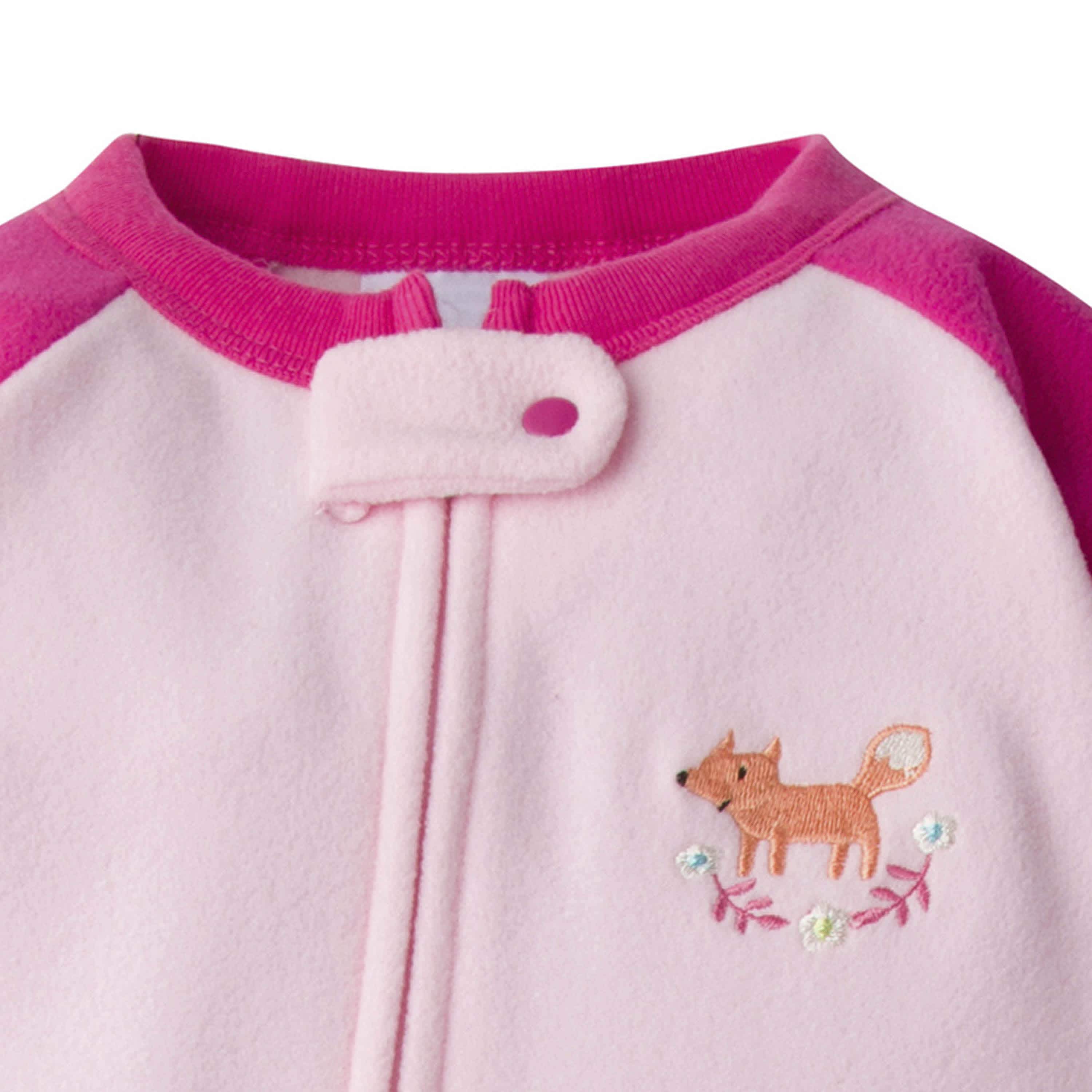 2-Pack Baby & Toddler Girls Fox Fleece Pajamas - Image 2