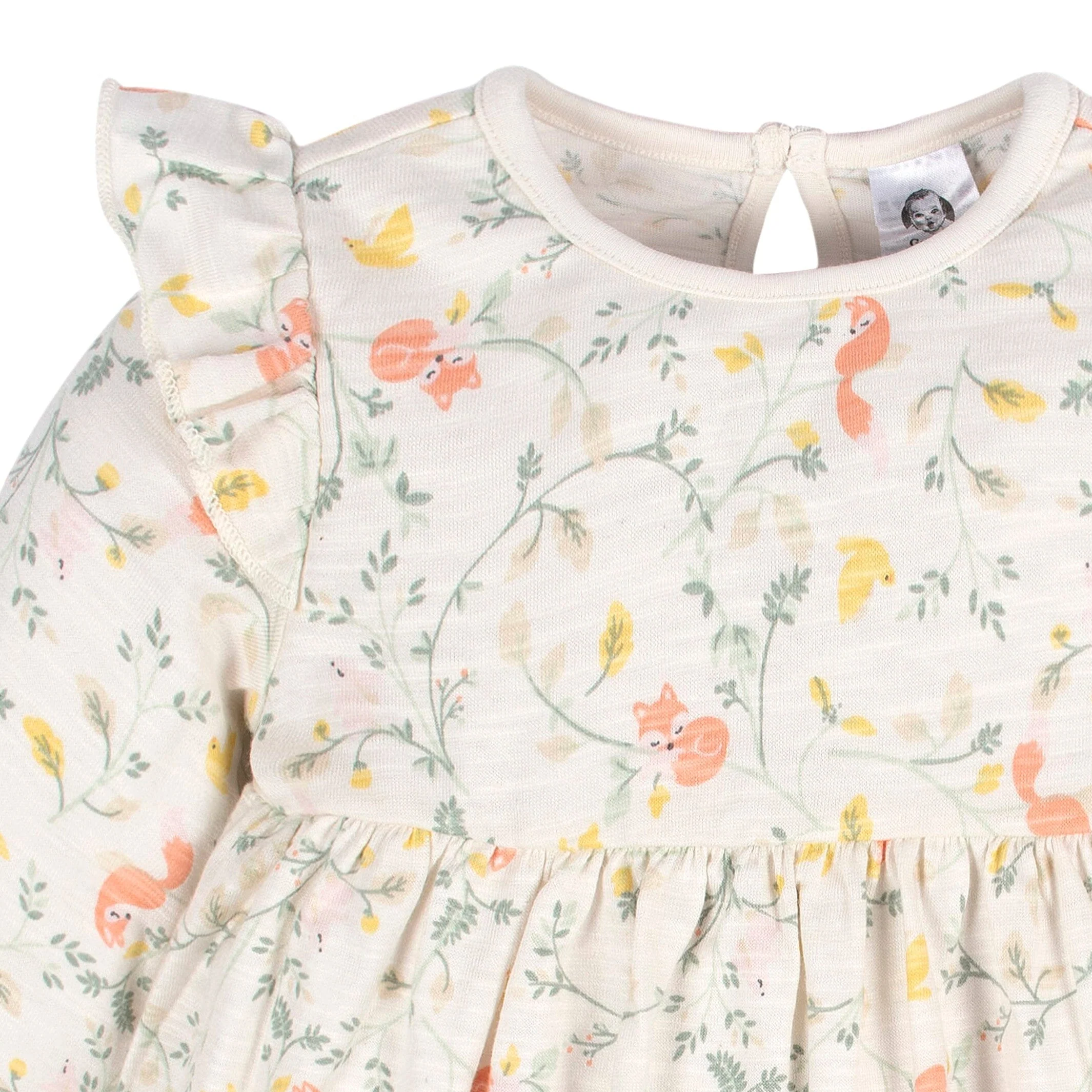 2-Pack Baby & Toddler Girls Ivory Fox Babydoll Dresses - Image 2