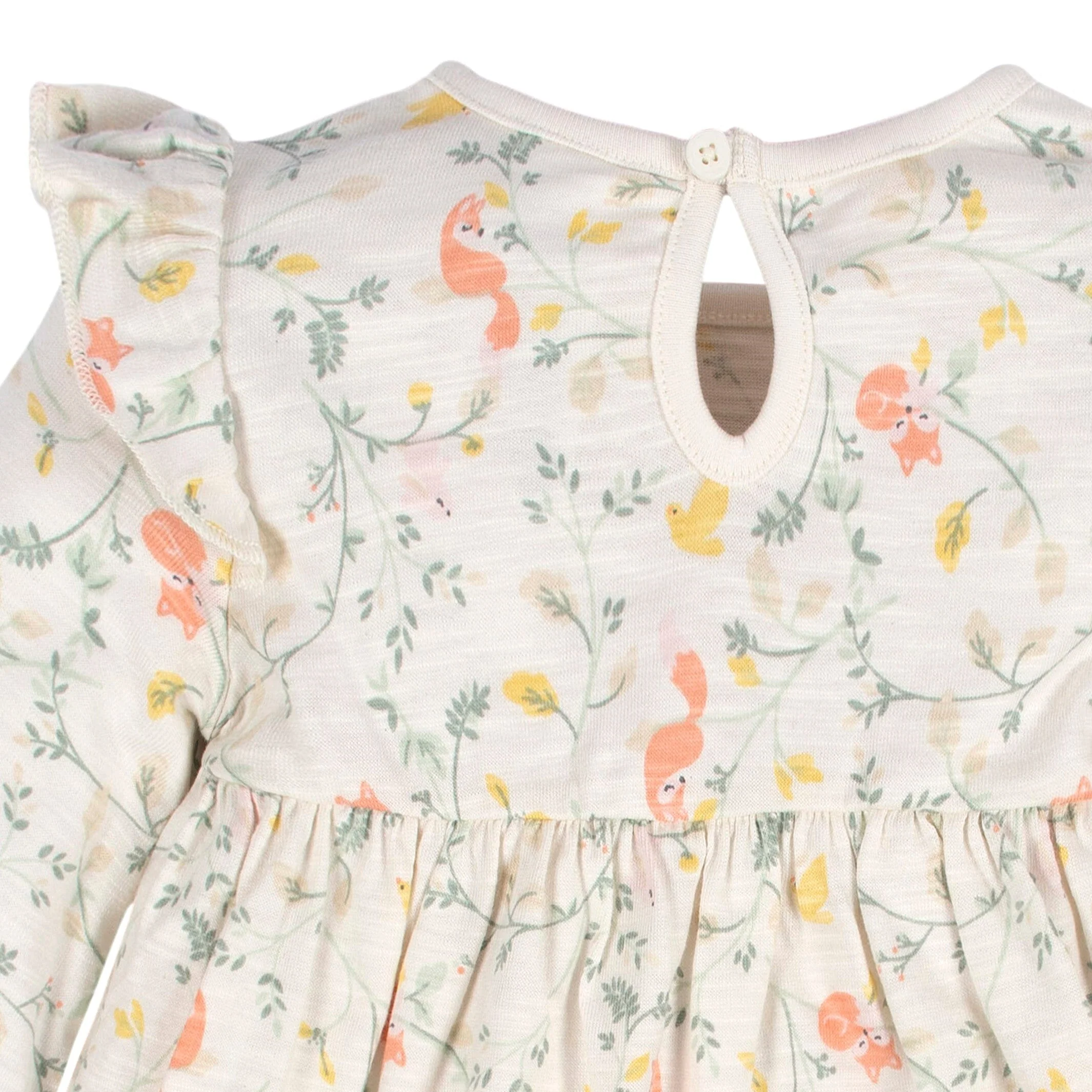 2-Pack Baby & Toddler Girls Ivory Fox Babydoll Dresses - Image 3