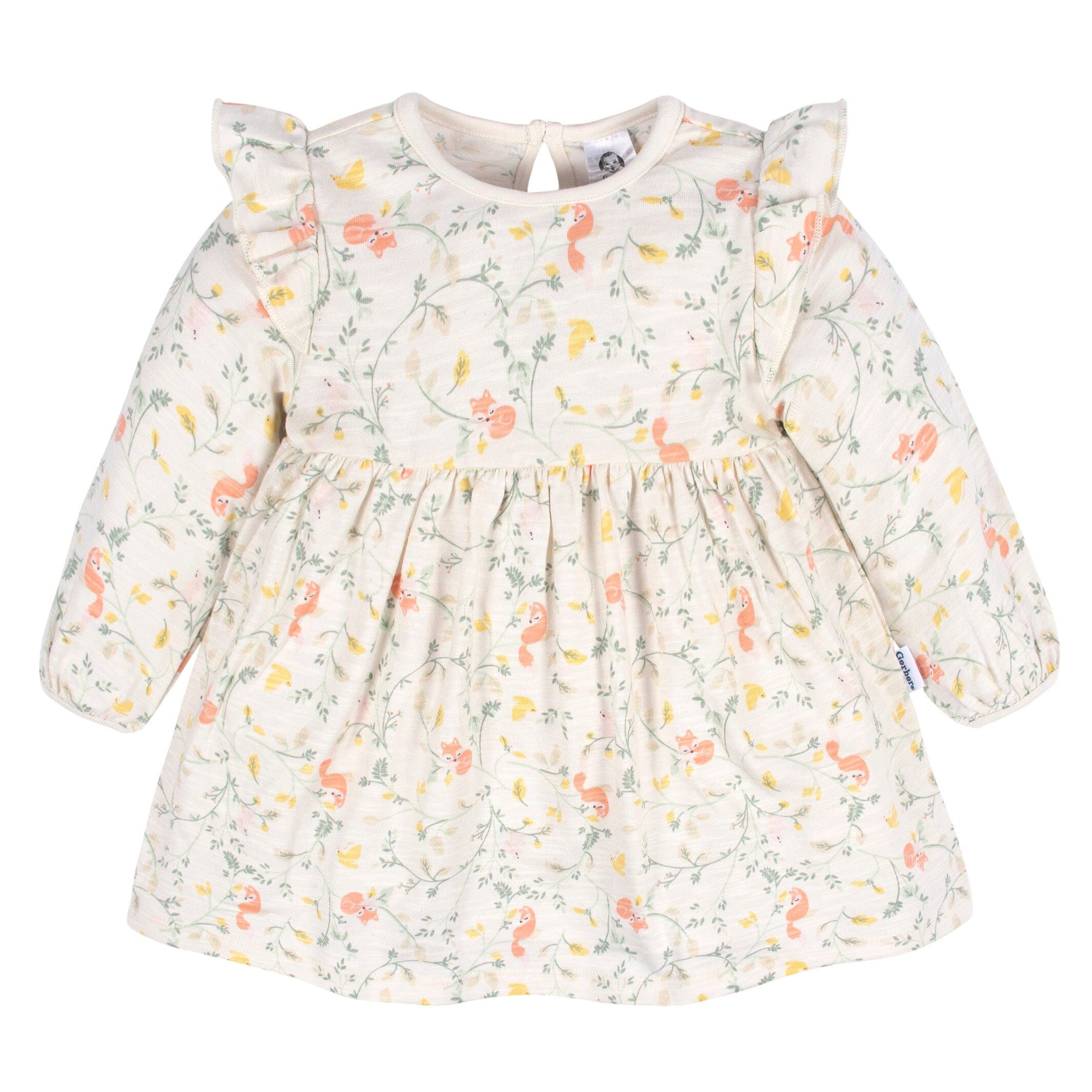 2-Pack Baby & Toddler Girls Ivory Fox Babydoll Dresses - Image 4