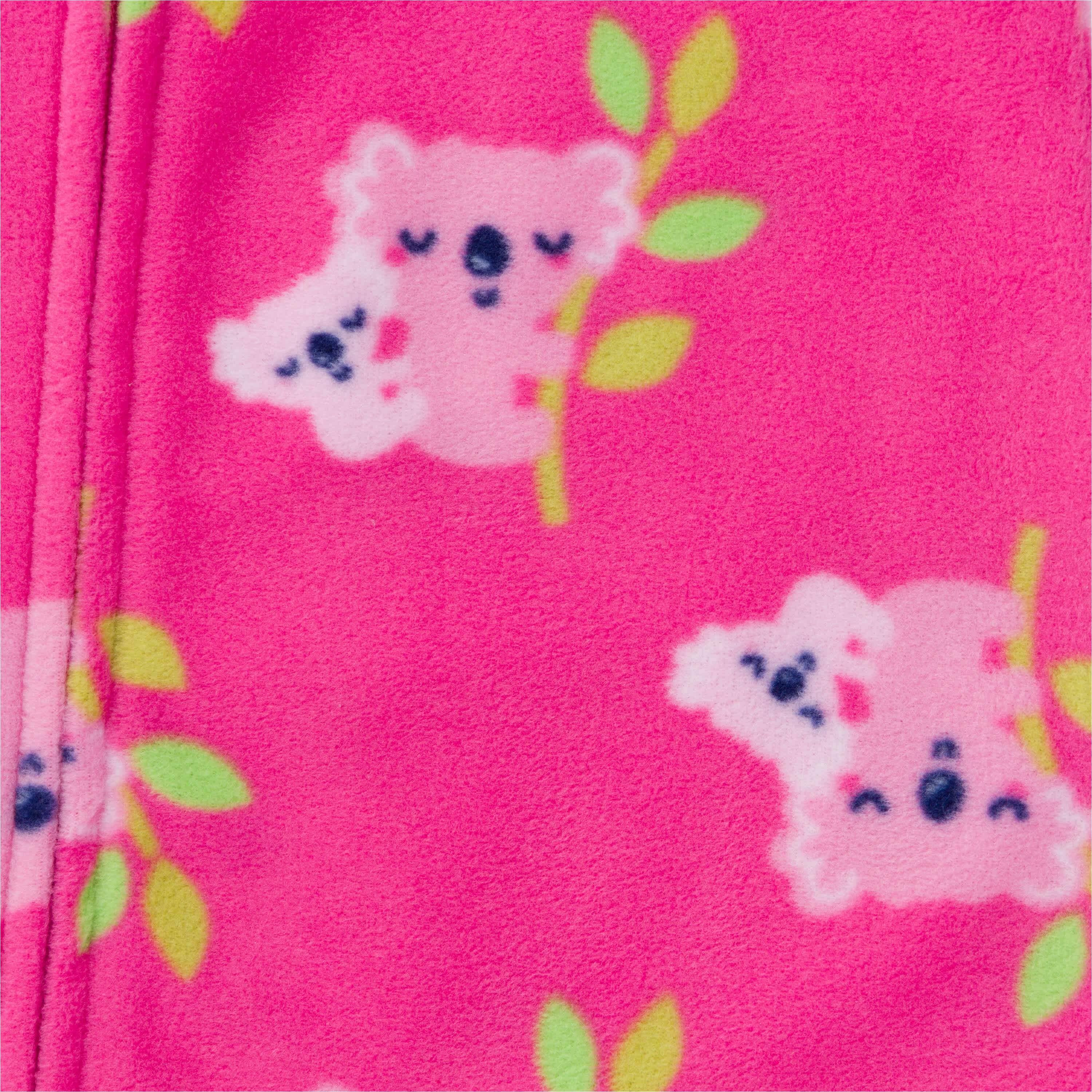 2-Pack Baby & Toddler Girls Koala Fleece Pajamas - Image 4