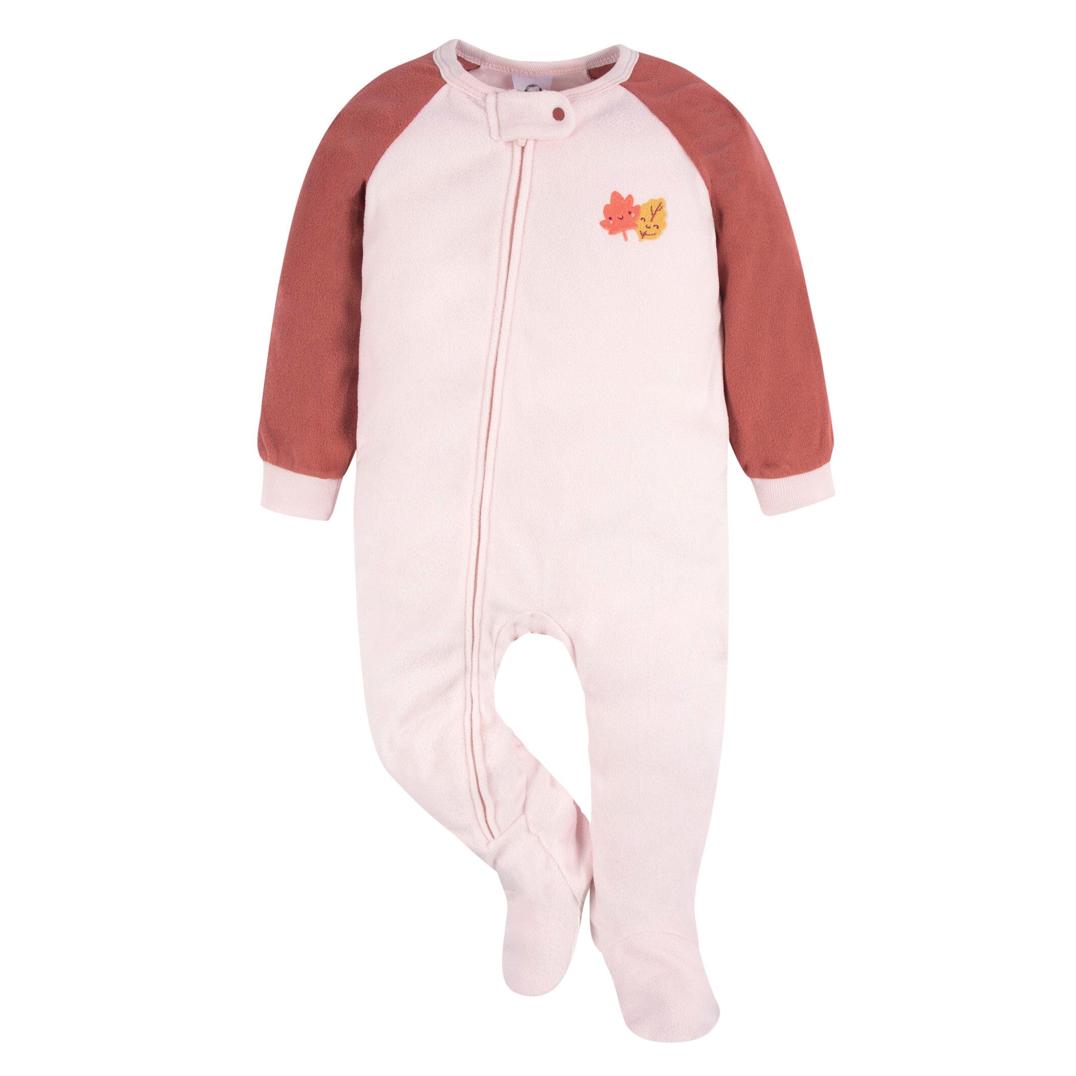2-Pack Toddler Girls Leaves Fleece Pajamas - Image 5