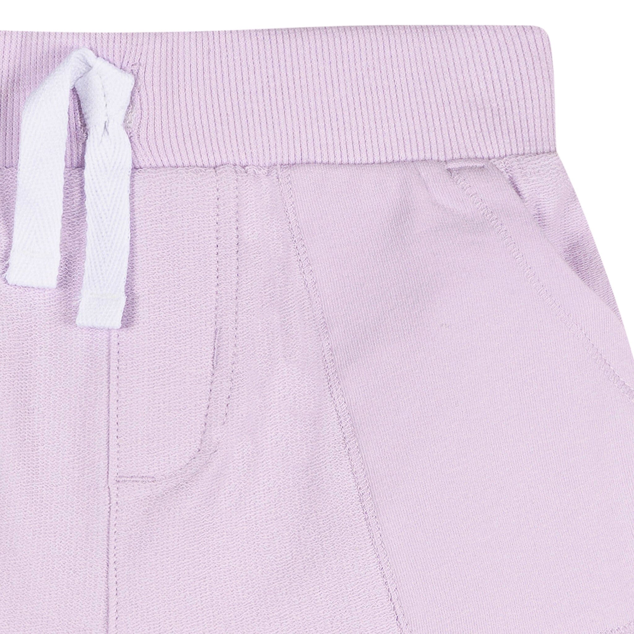 2-Pack Baby & Toddler Girls Pink & Purple Knit Shorts - Image 4