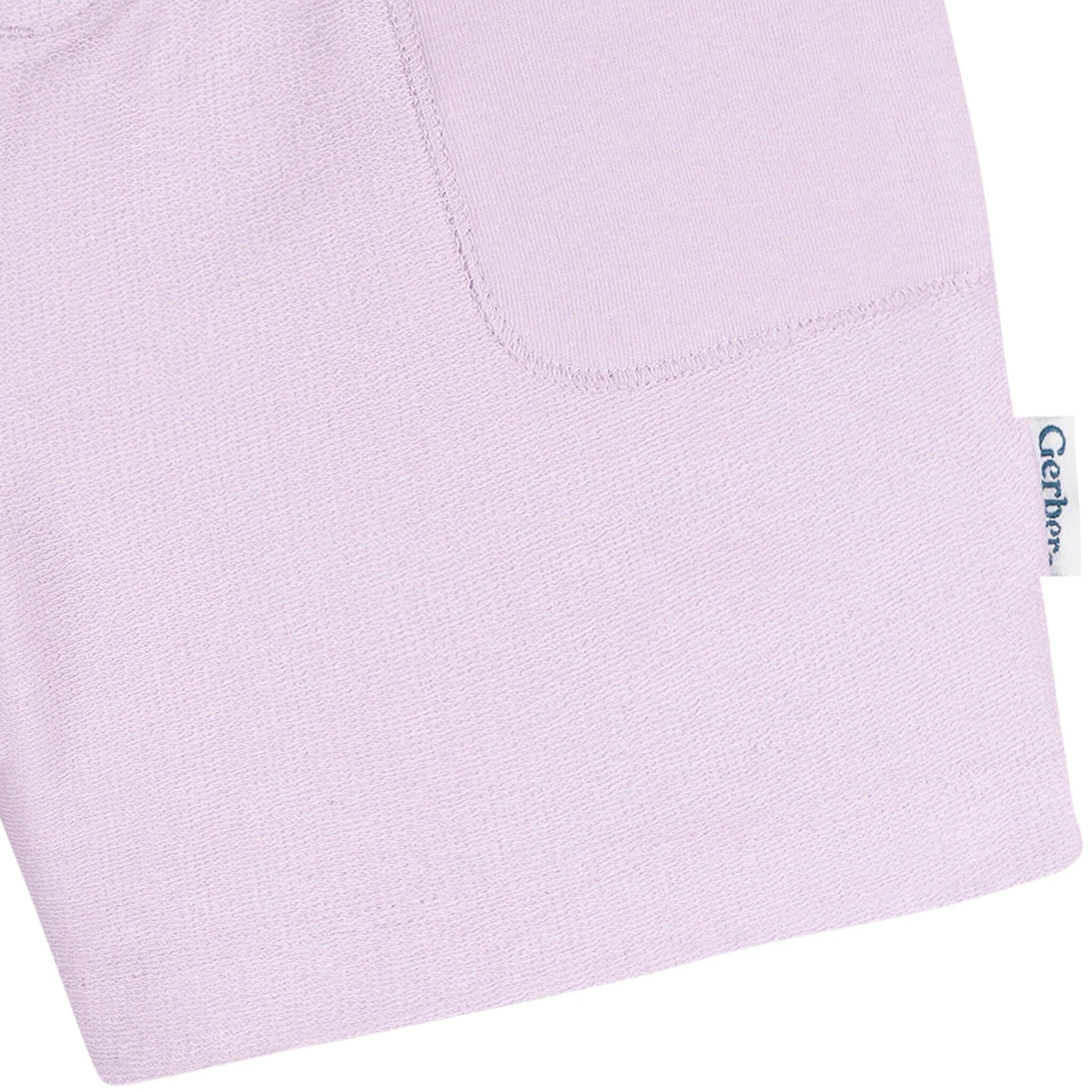 2-Pack Baby & Toddler Girls Pink & Purple Knit Shorts - Image 5