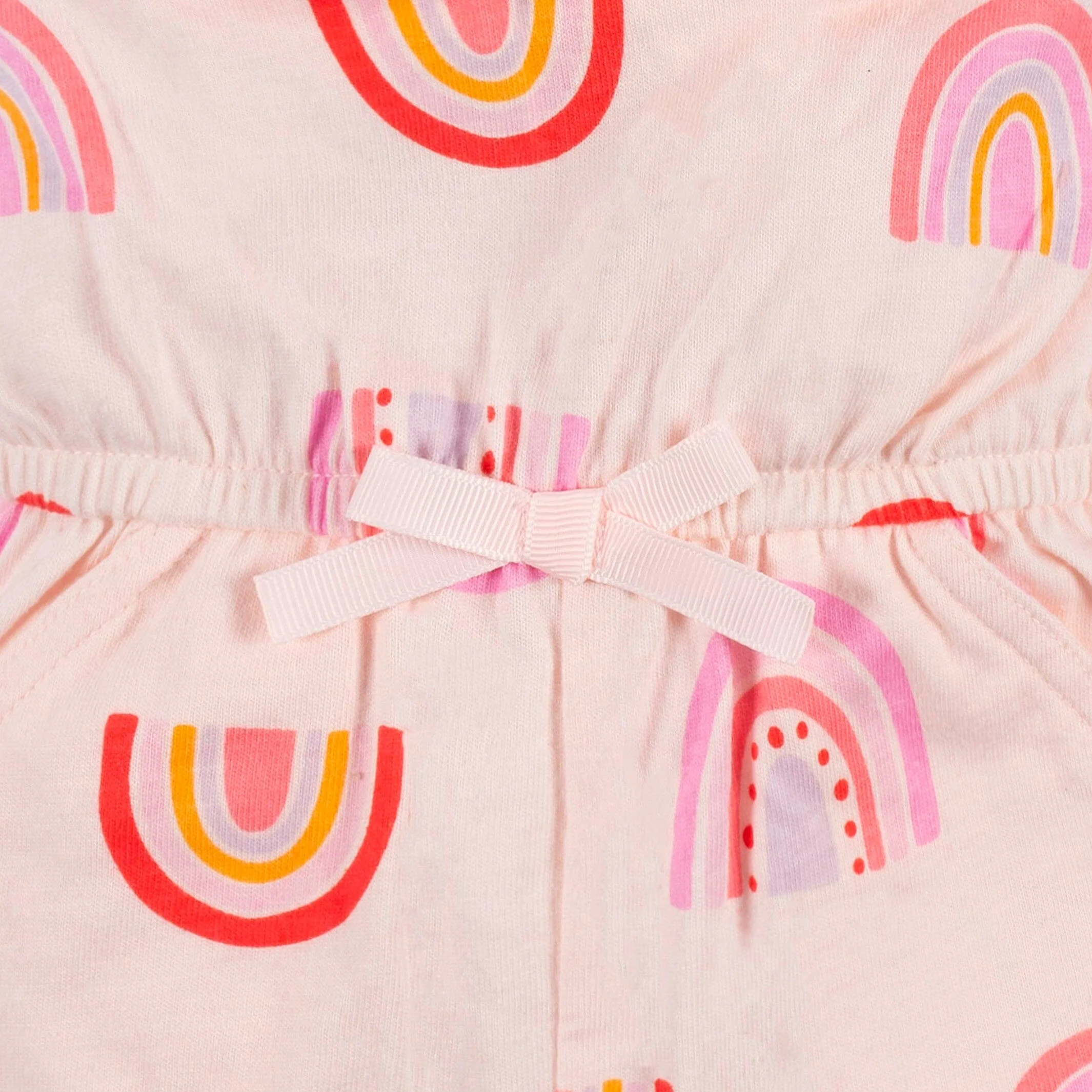 2-Pack Baby & Toddler Girls Rainbow Dreams Tank Rompers - Image 4