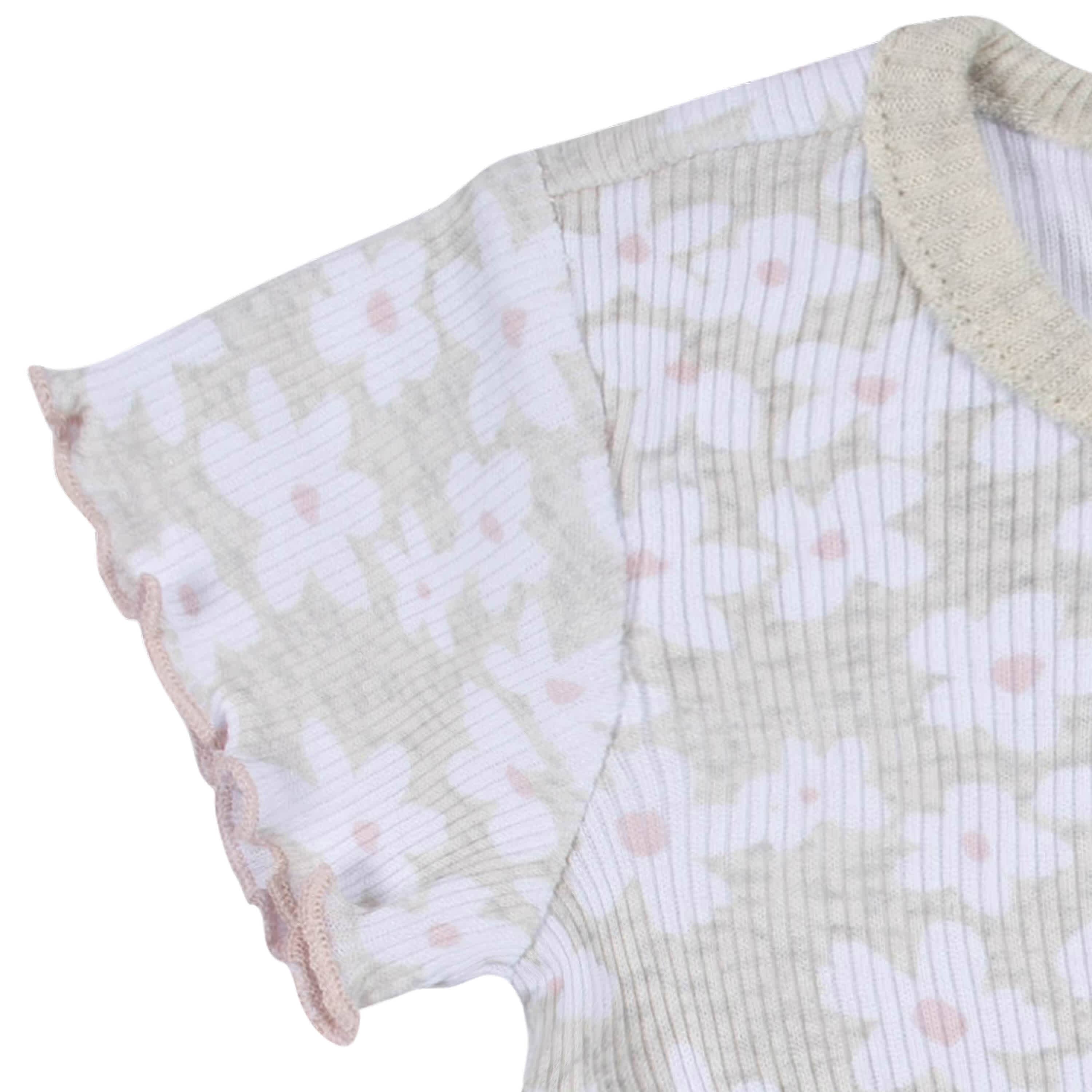 2-Pack Toddler Girls Sweet Florals Short Sleeve Cotton Dresses - Image 5