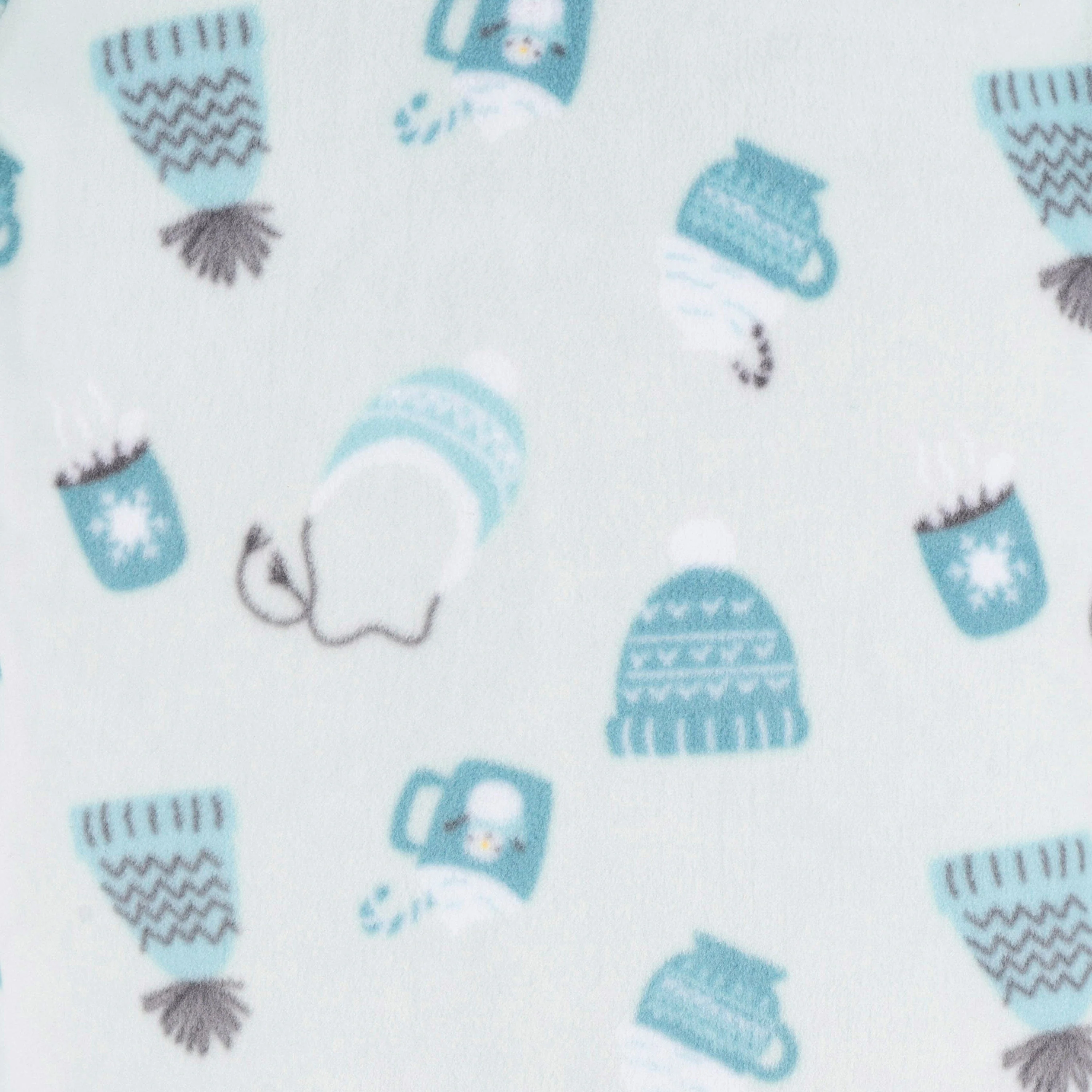 2-Pack Toddler Neutral Blue Winter Items Fleece Pajamas, 5T - Image 5