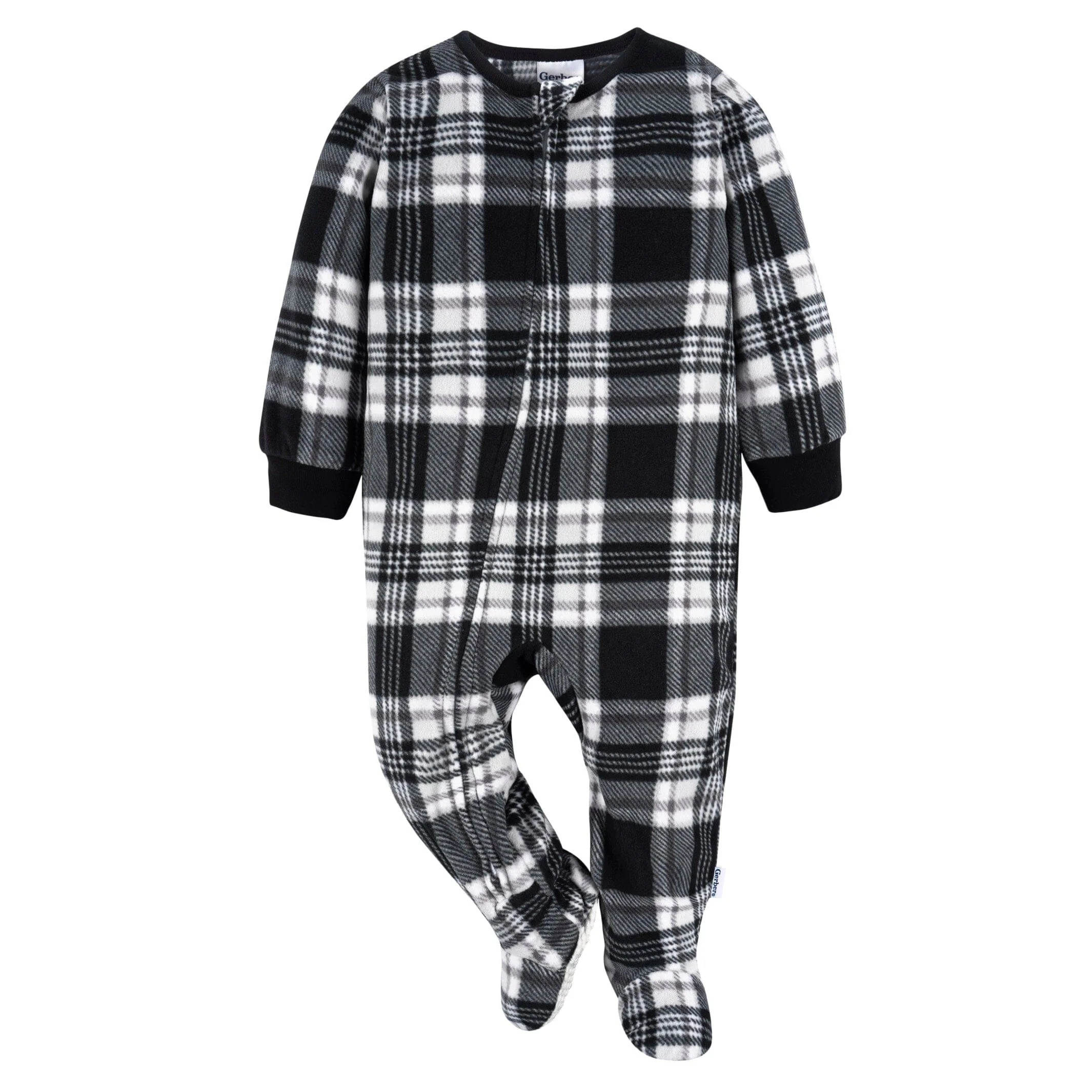 2-Pack Baby & Toddler Neutral Grey Fair Isle Fleece Pajamas - Image 2