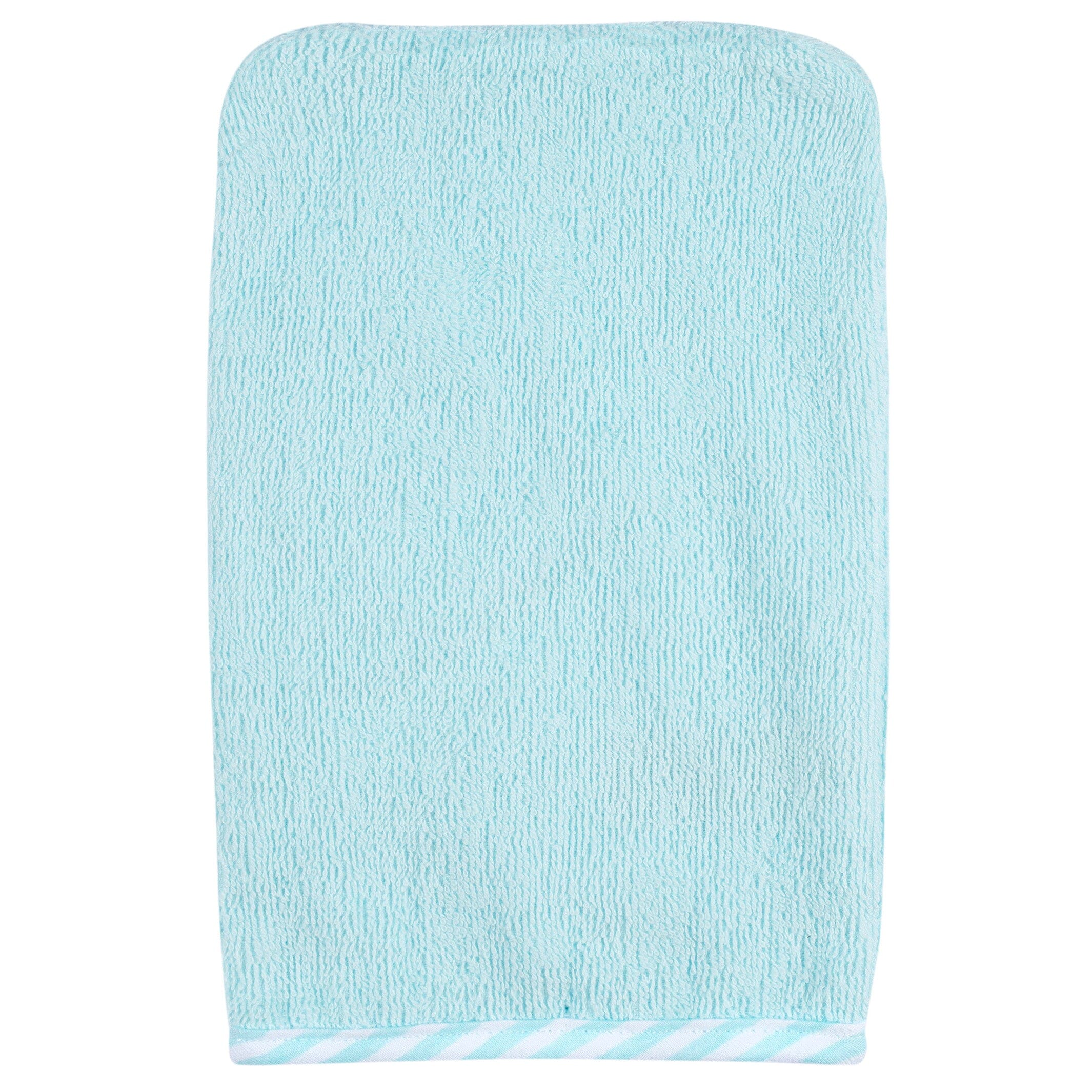 2-Piece Baby Neutral Little Animals Hooded Towel and Washcloth Mitt Set - Image 4