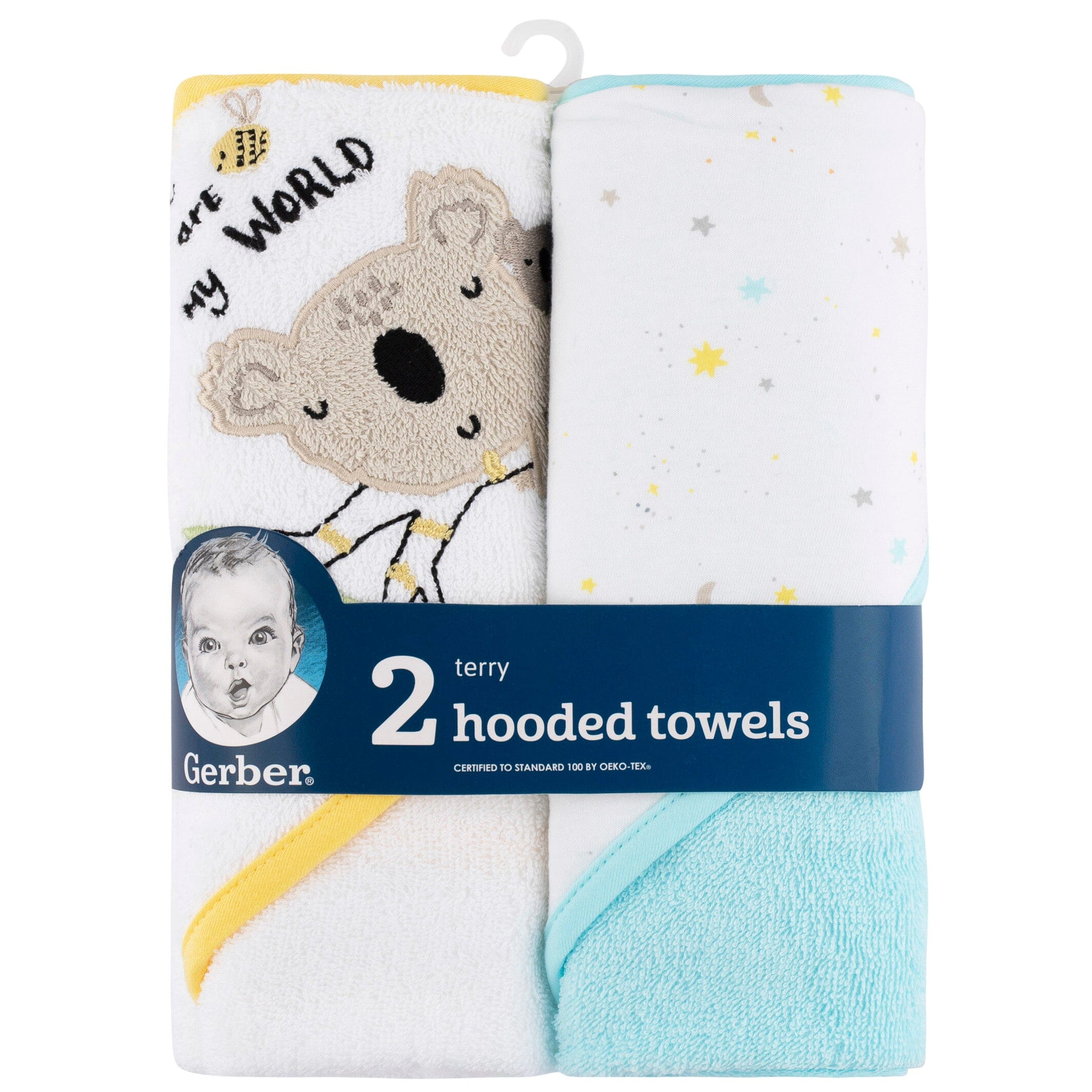 2-Pack Baby Neutral Little Animals Hooded Towel - Image 6