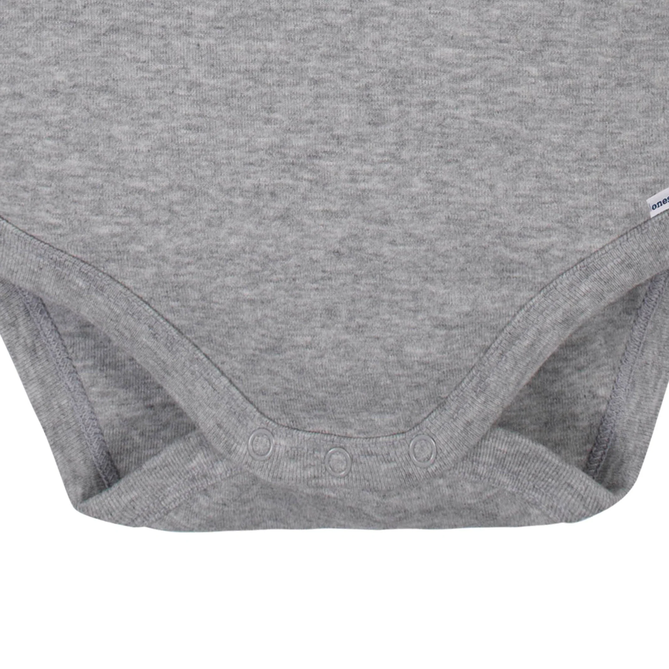 2-Pack Baby & Toddler Neutral Grey Heather Long Sleeve Turtleneck OnesiesĀ® Bodysuits - Image 5