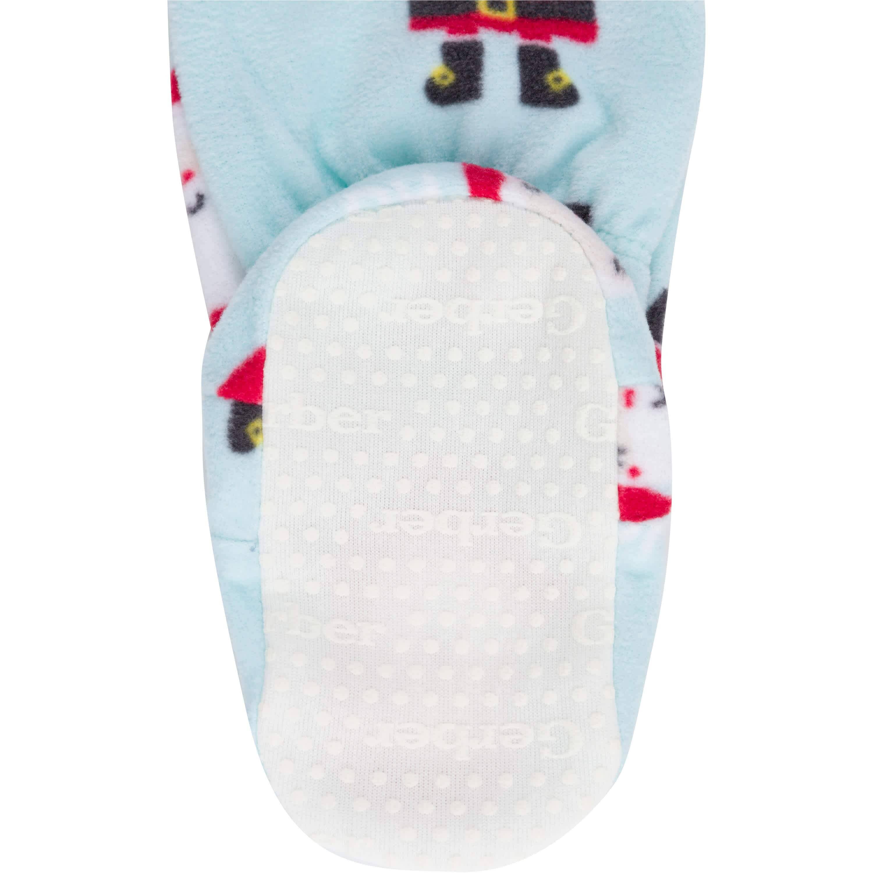 2-Pack Baby & Toddler Neutral Santa Fleece Pajamas - Image 5