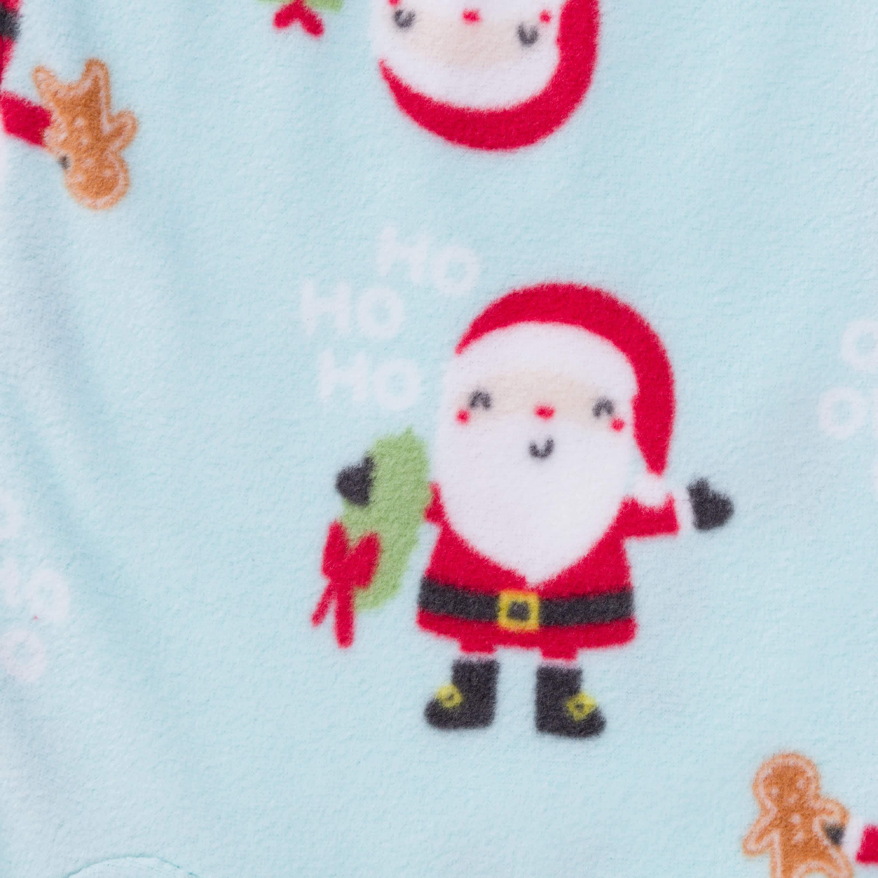 2-Pack Baby & Toddler Neutral Santa Fleece Pajamas - Image 6