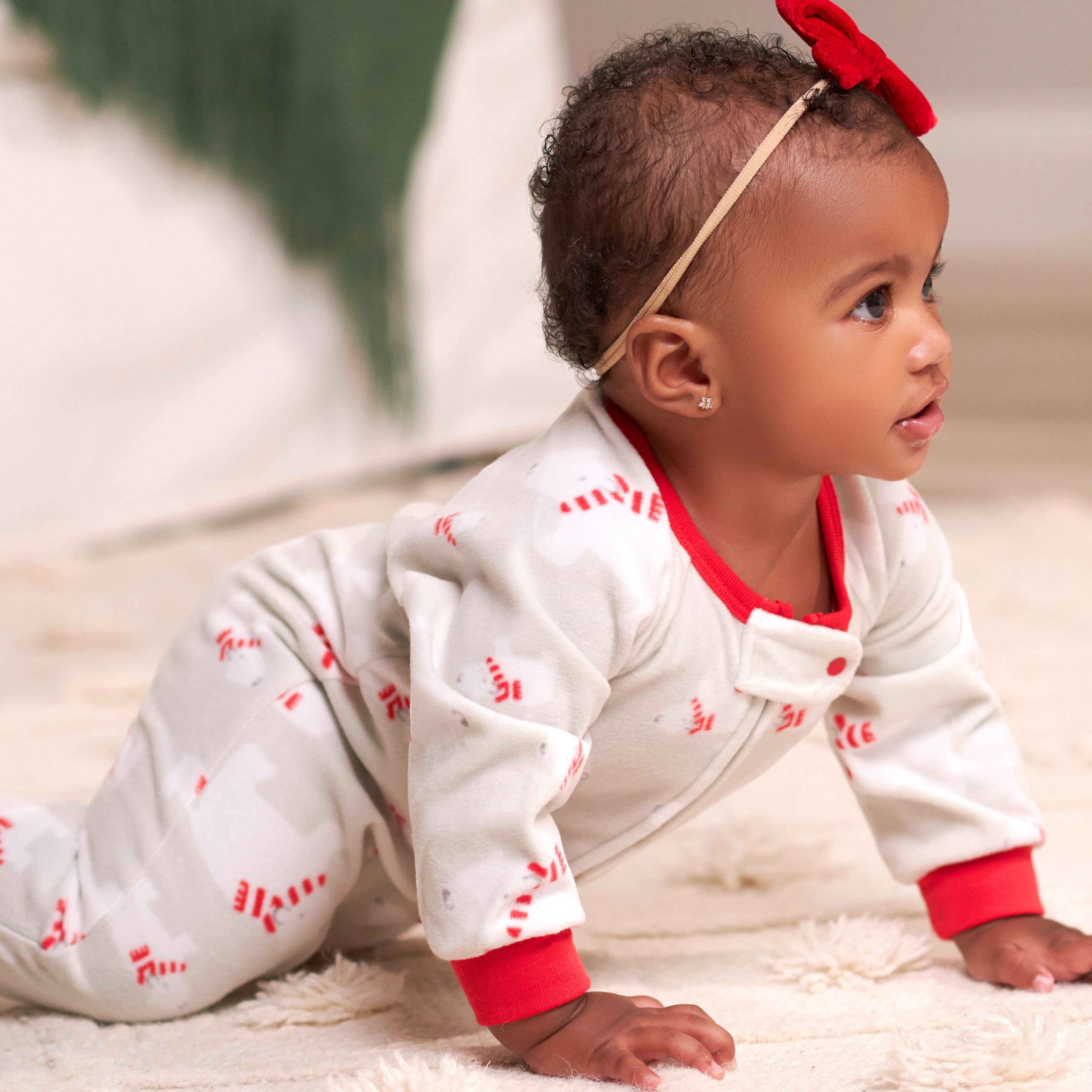 2-Pack Toddler Neutral Snowflakes & Bears Fleece Pajamas, 5T - Image 2