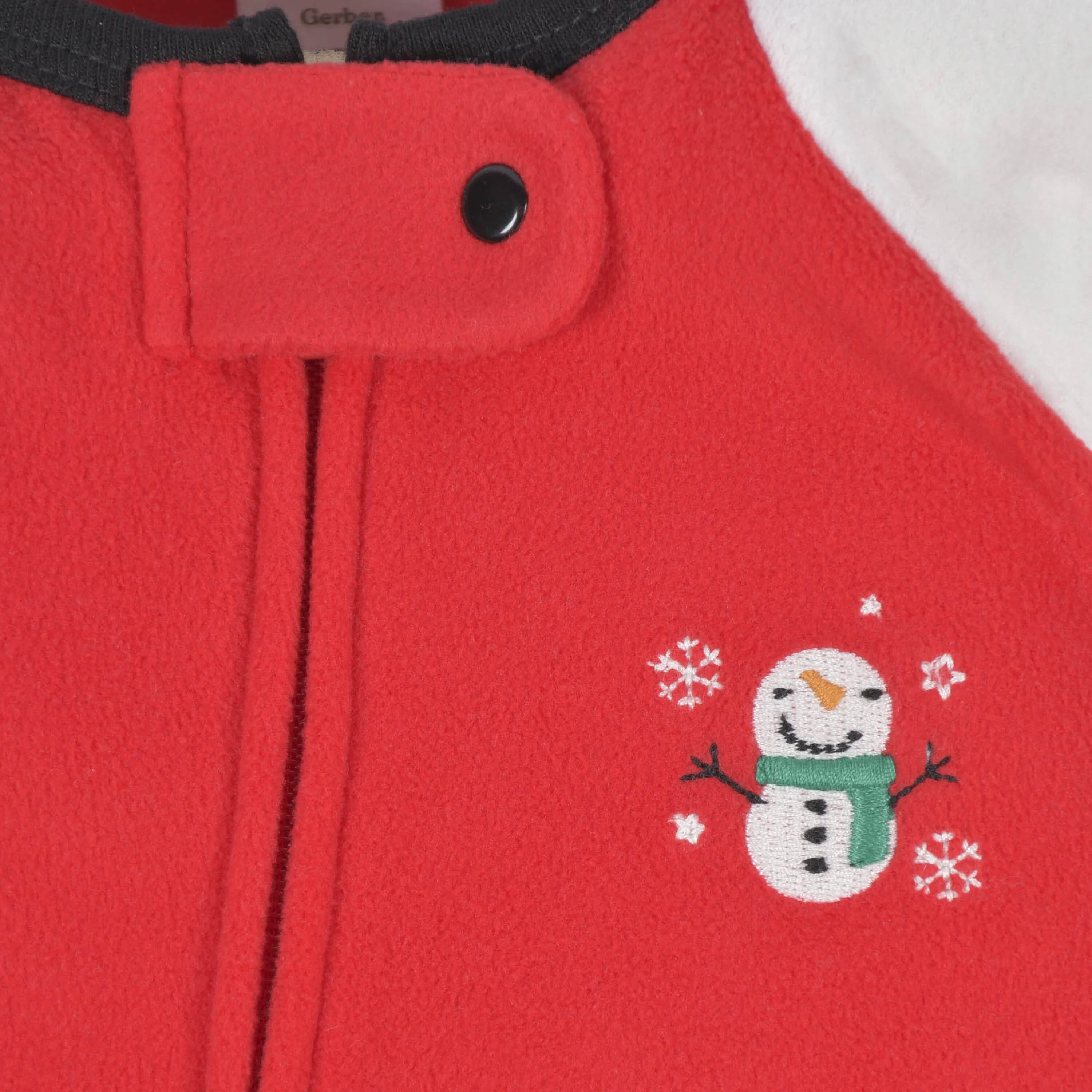 2-Pack Baby & Toddler Neutral Snowman Fleece Pajamas - Image 3