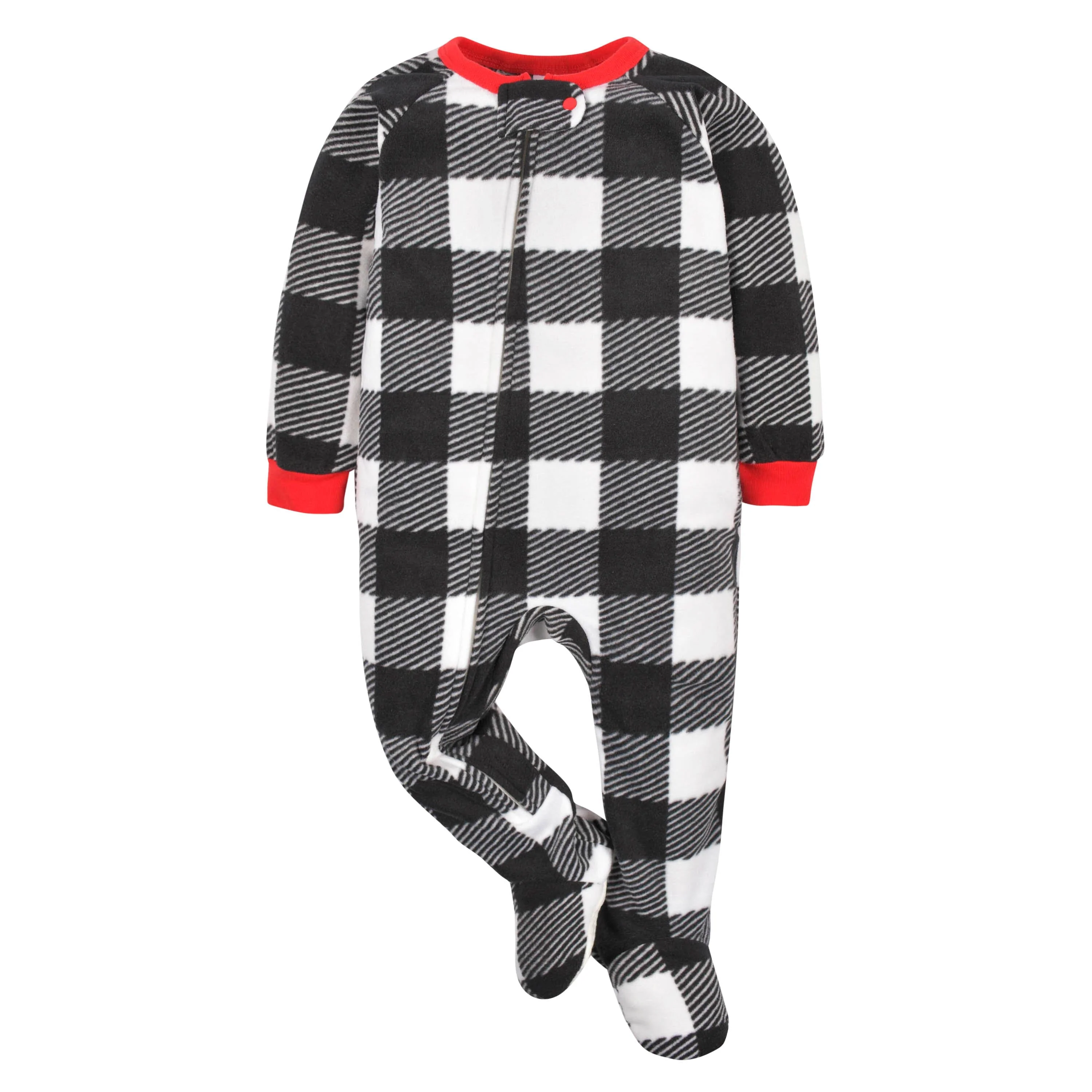 2-Pack Baby & Toddler Neutral Snowman Fleece Pajamas - Image 5