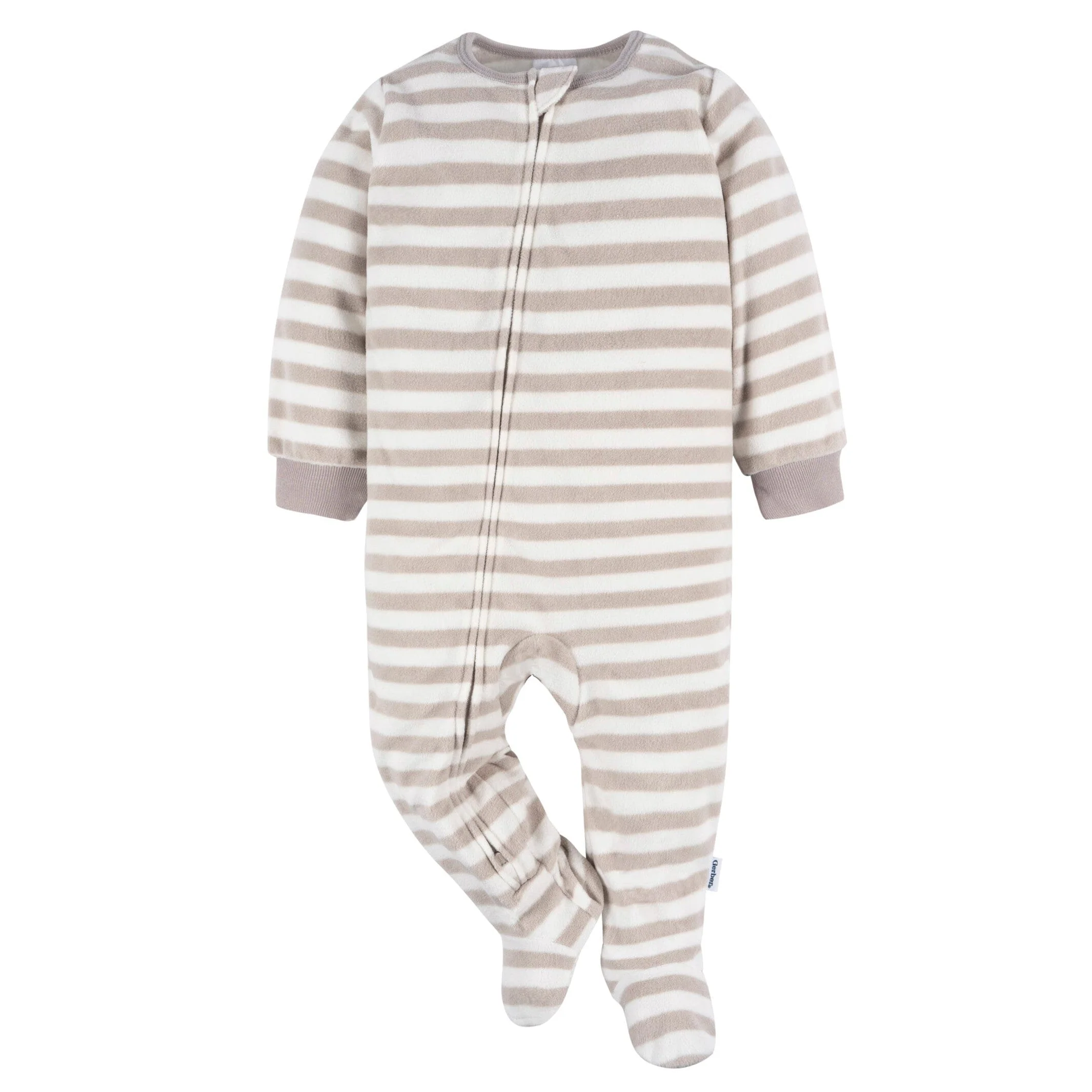 2-Pack Baby & Toddler Neutral Stars Fleece Pajamas - Image 2