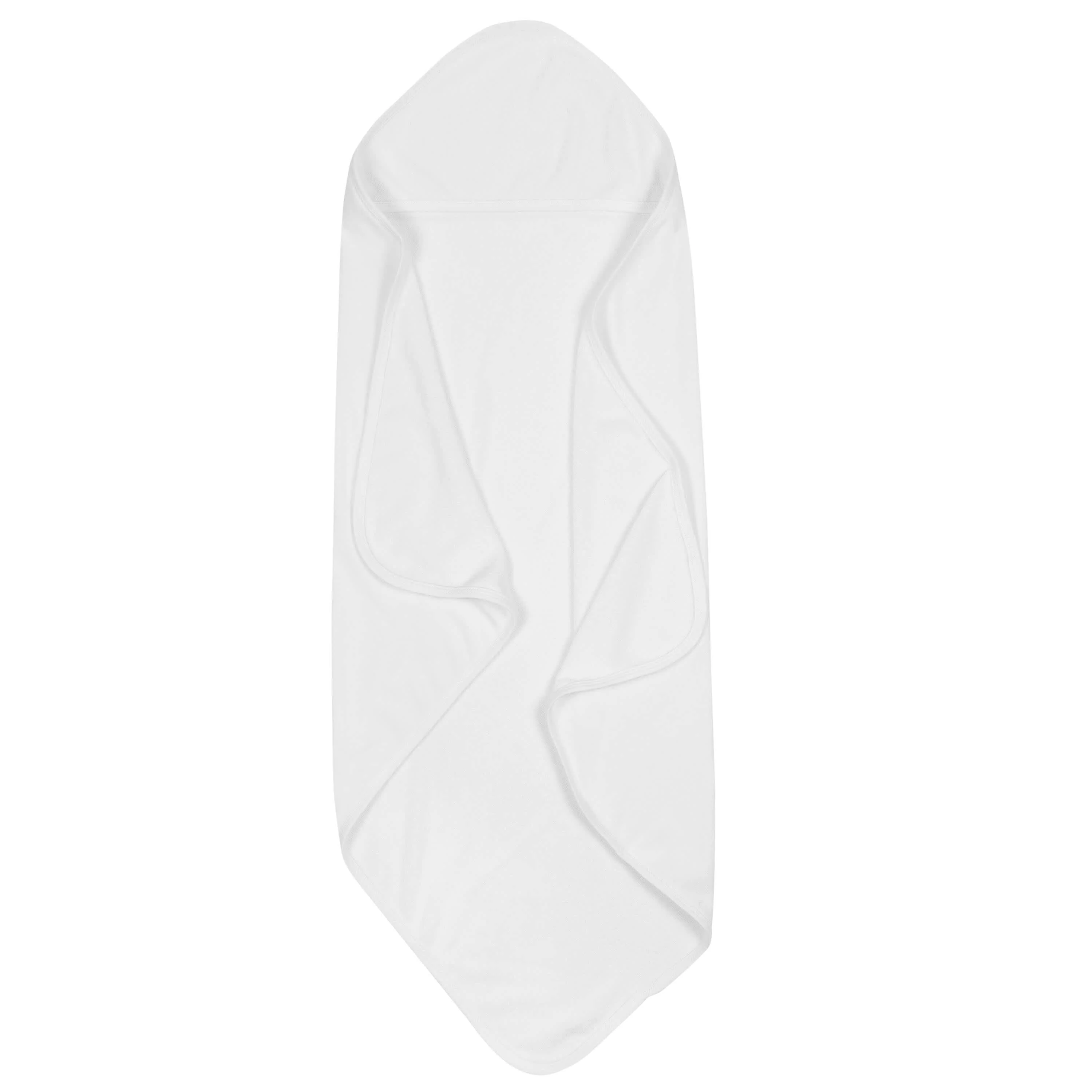 2-Pack Baby Neutral White Hooded Towels - Image 2