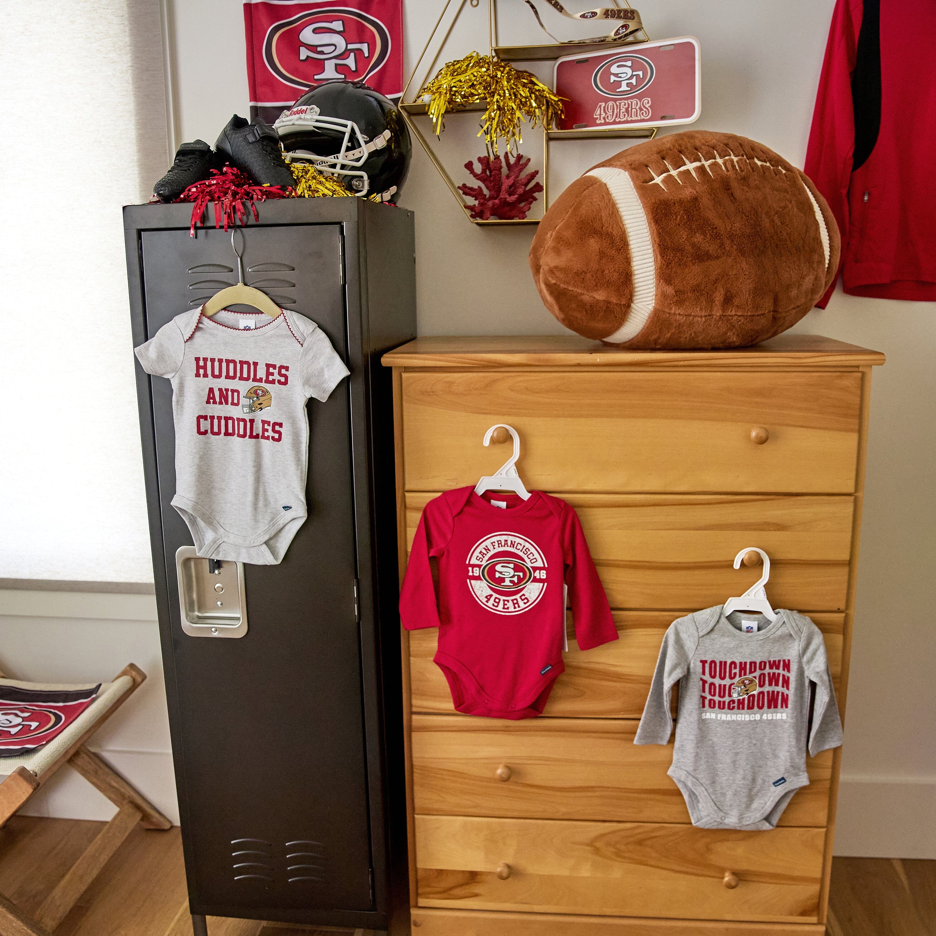 2-Pack Baby San Francisco 49ers Long Sleeve Bodysuits - Image 3