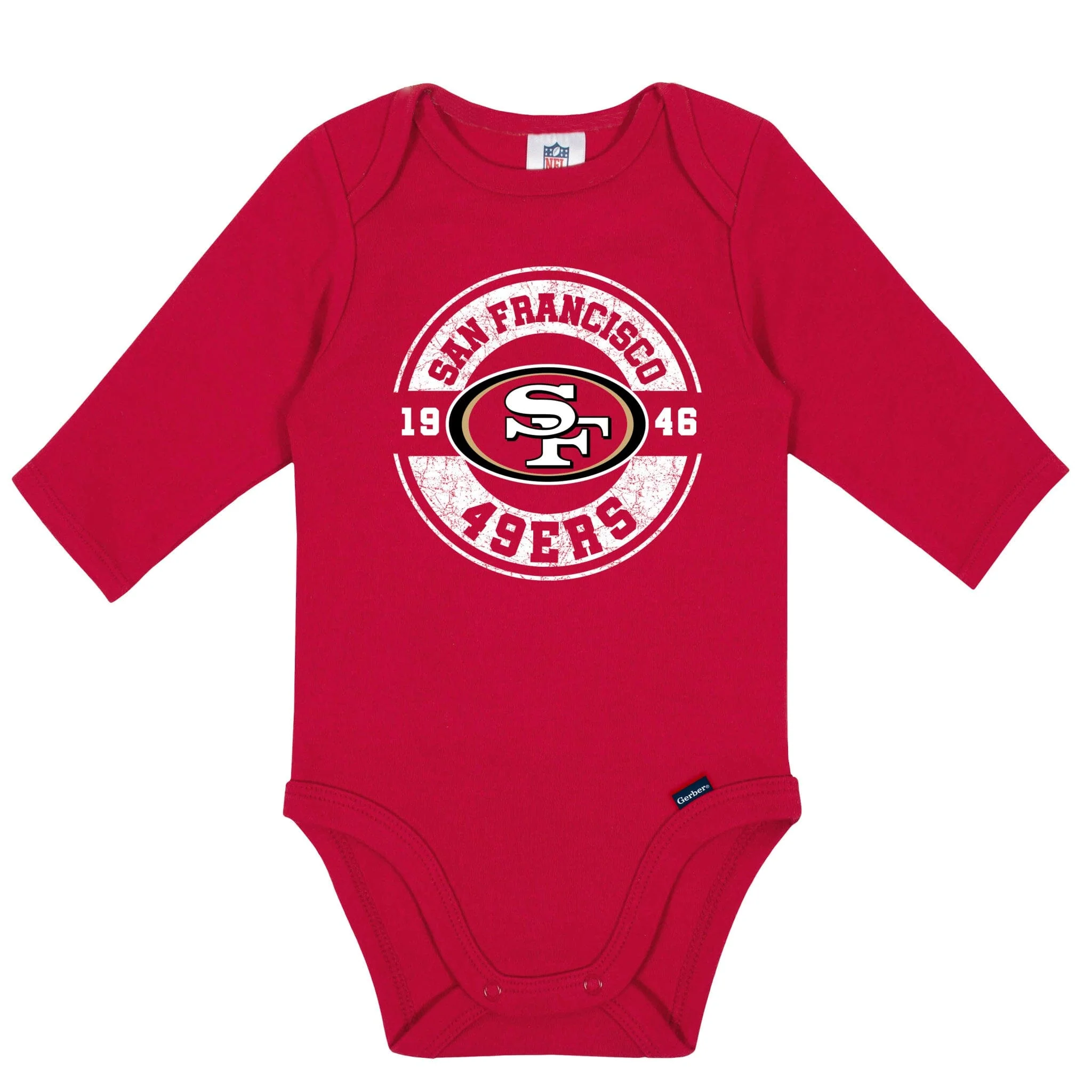 2-Pack Baby San Francisco 49ers Long Sleeve Bodysuits - Image 4