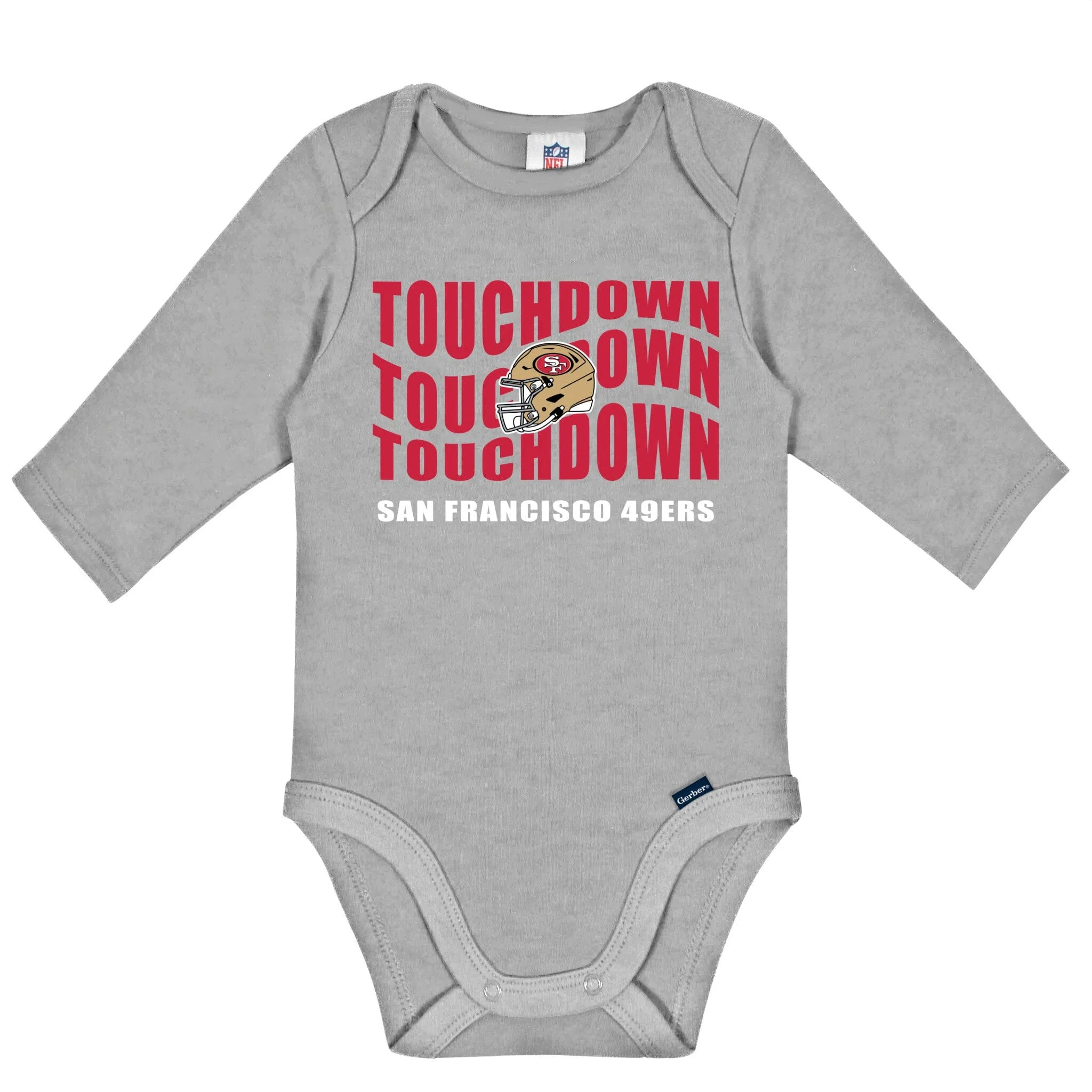 2-Pack Baby San Francisco 49ers Long Sleeve Bodysuits - Image 5