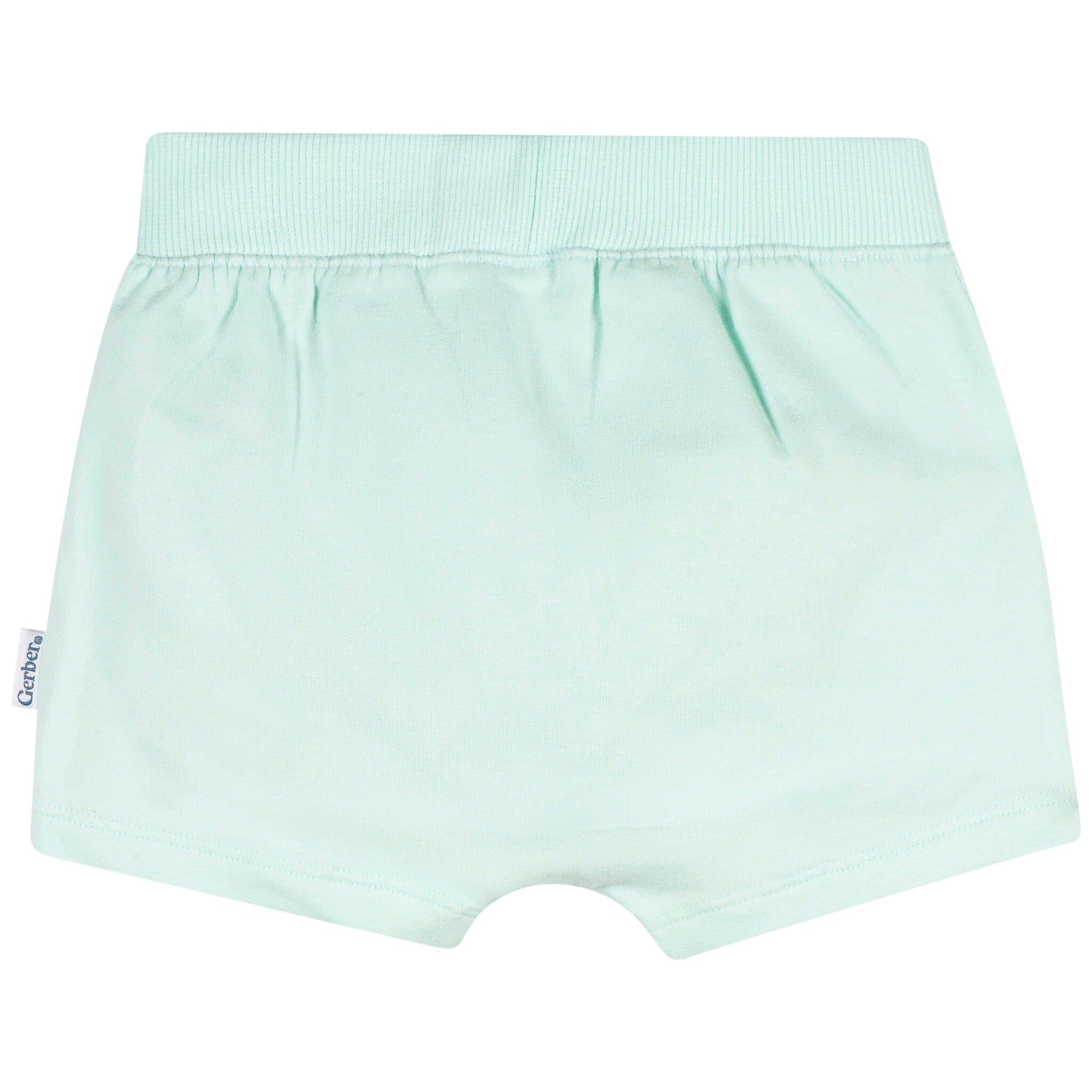 2-Pack Baby Boys Aqua & Peach Shorts - Image 8