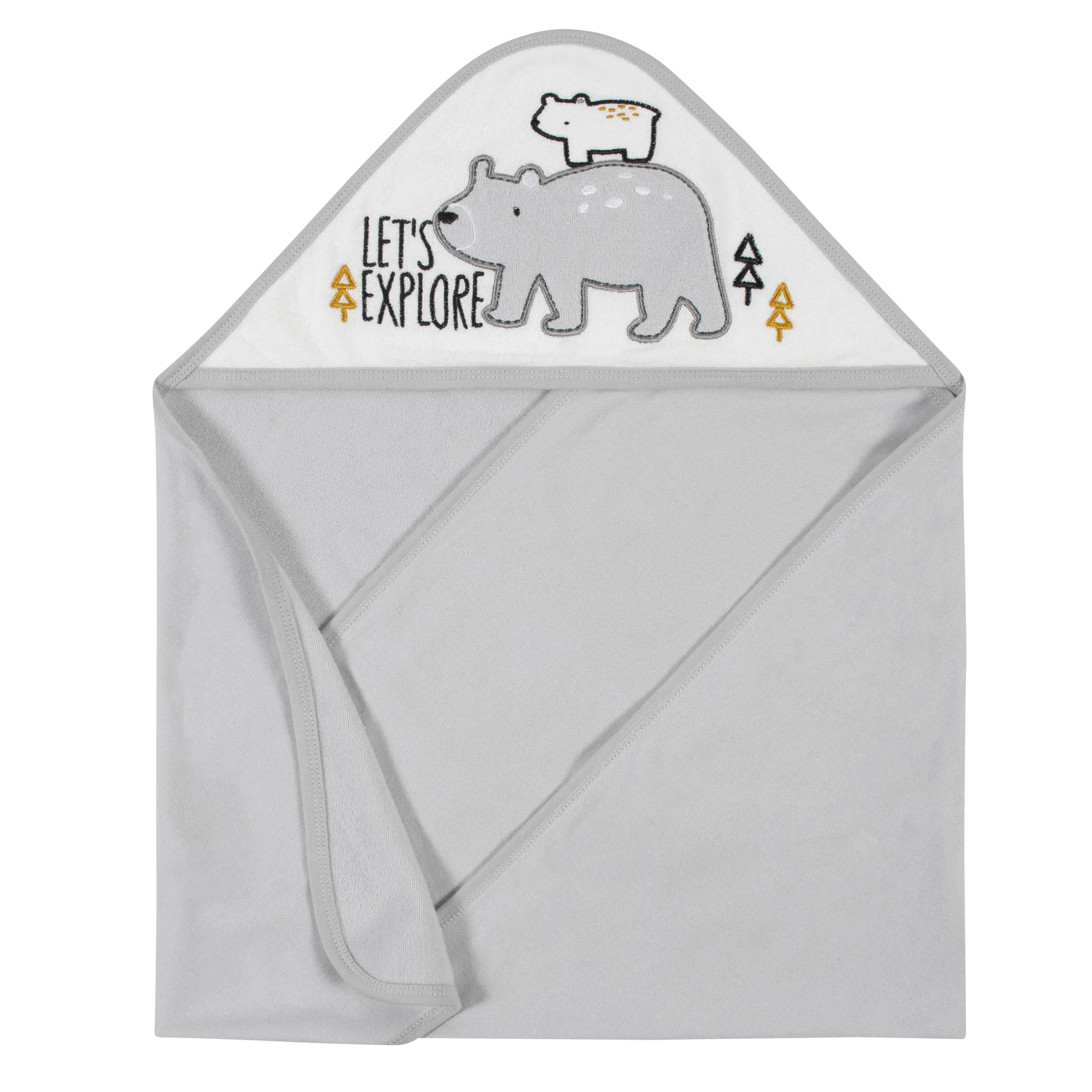 2-Pack Boys Bear Hooded Towels - Image 2