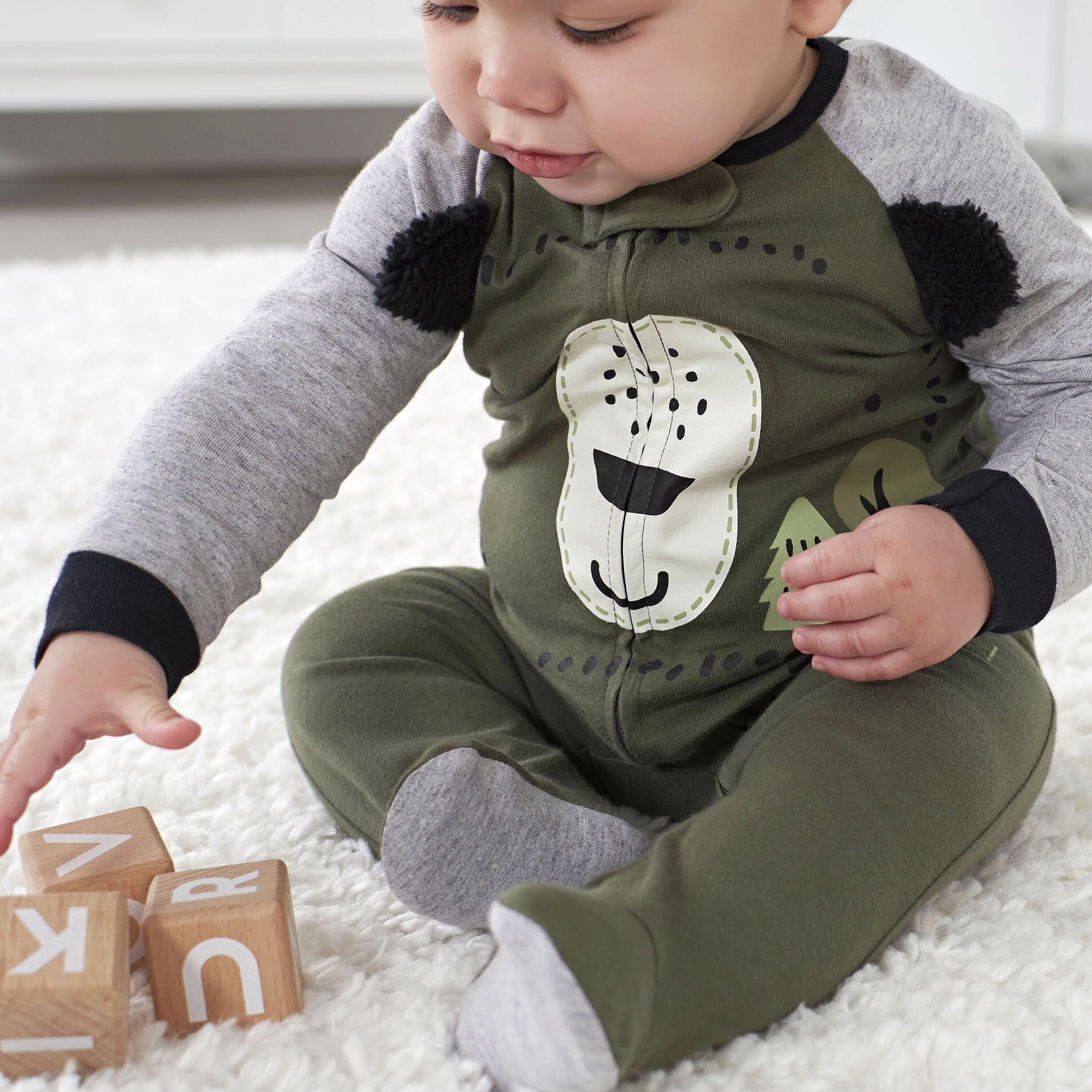 2-Pack Baby Boys Bear Sleep 'N Plays - Image 3