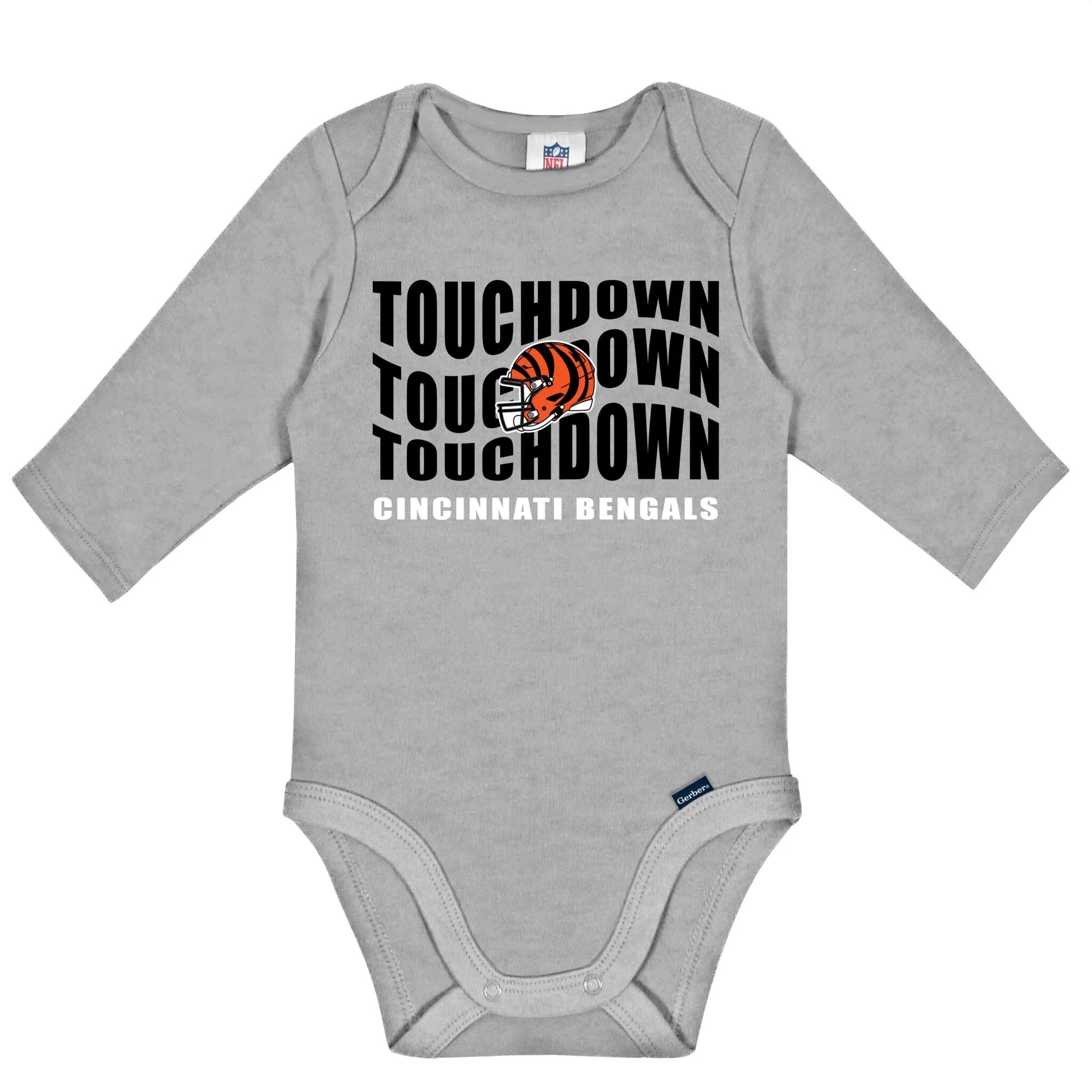 2-Pack Baby Boys Cincinnati Bengals Long Sleeve Bodysuits - Image 2