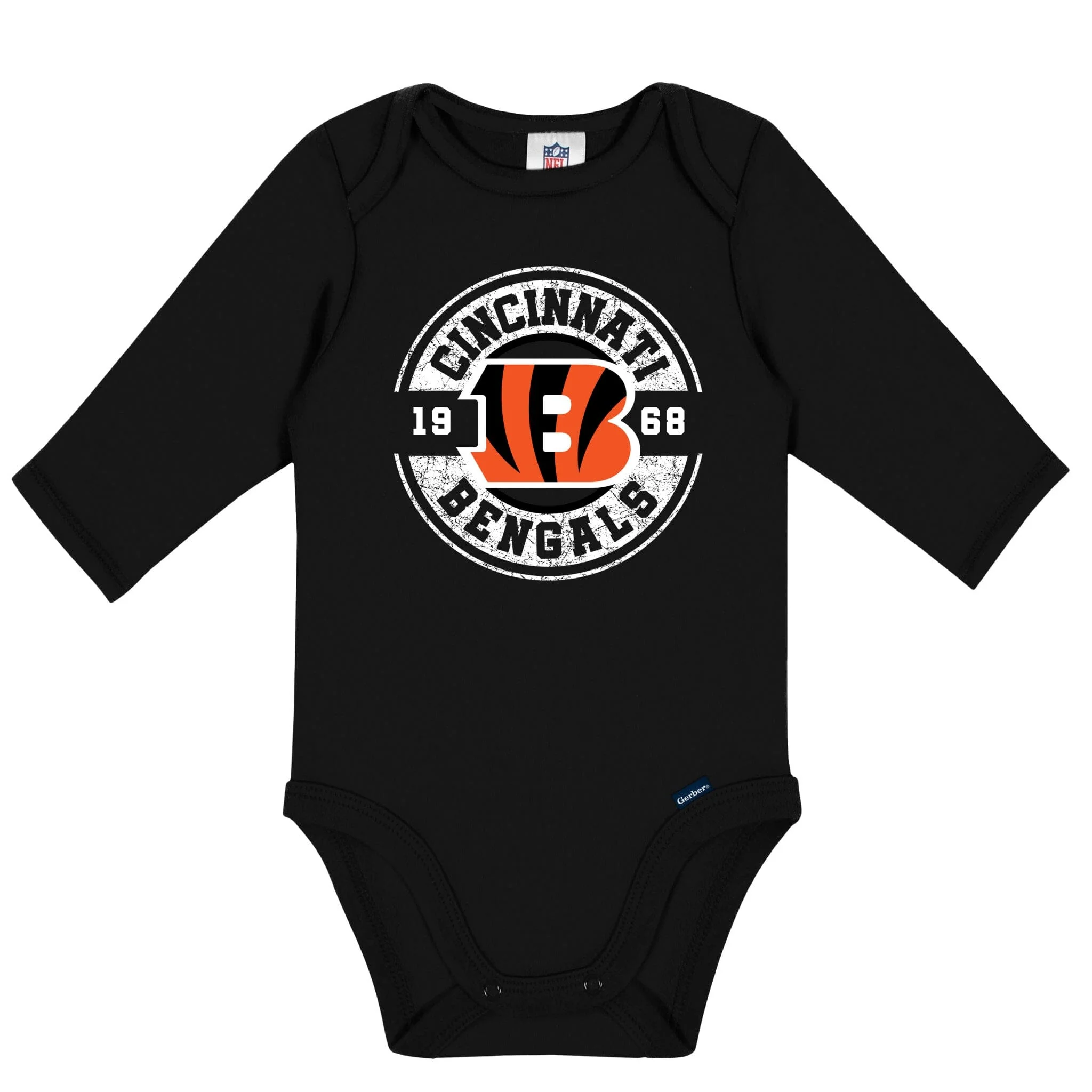2-Pack Baby Boys Cincinnati Bengals Long Sleeve Bodysuits - Image 3