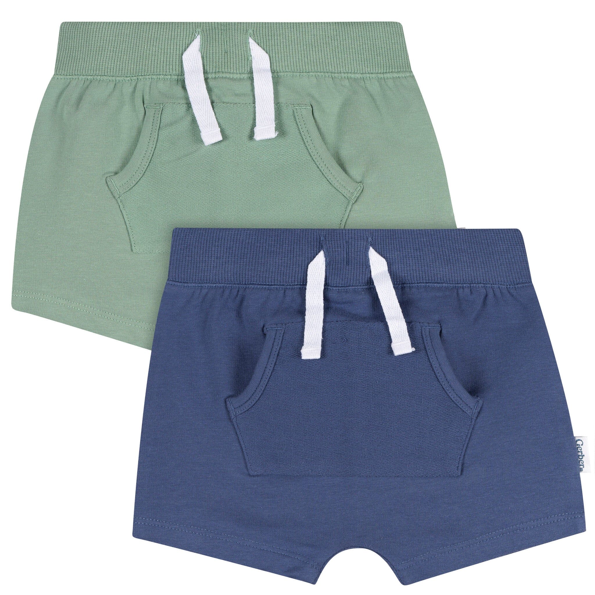 2-Pack Baby Boys Blue & Green Shorts