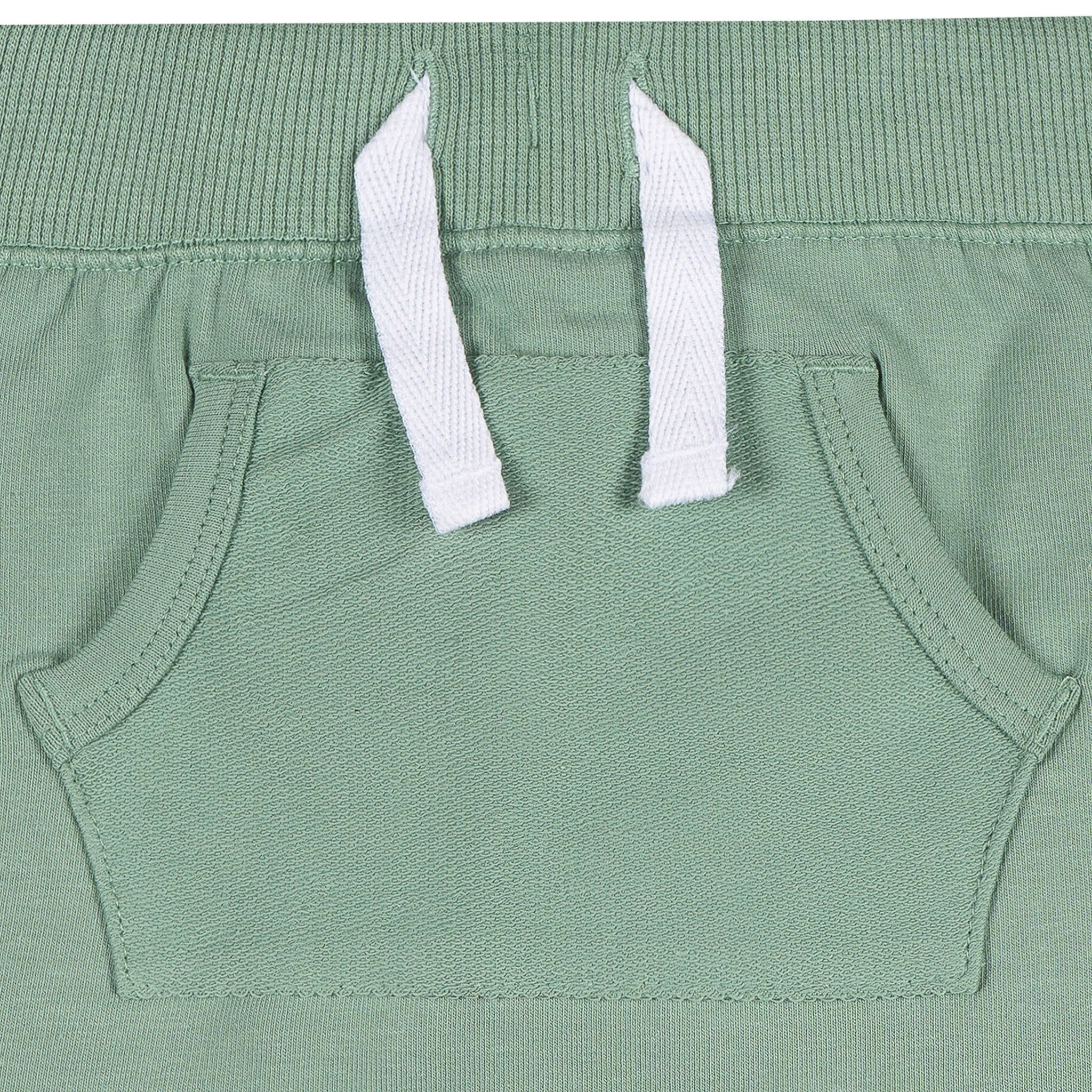 2-Pack Baby Boys Blue & Green Shorts - Image 4