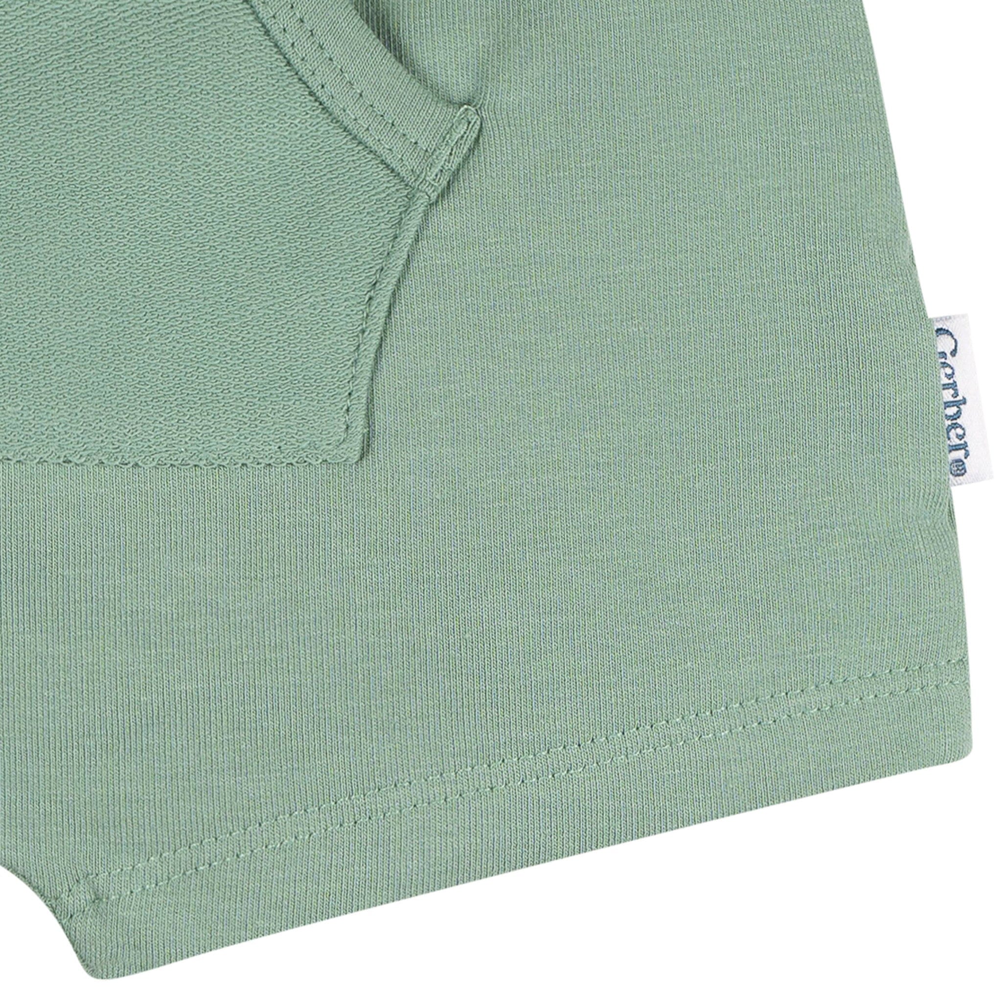 2-Pack Baby Boys Blue & Green Shorts - Image 6