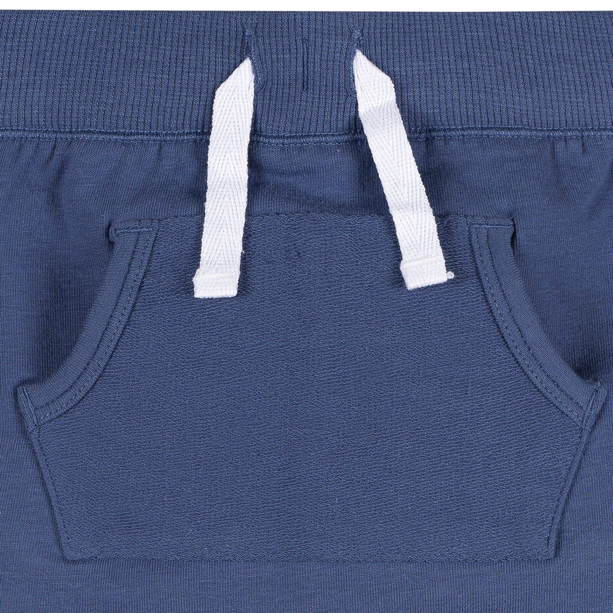 2-Pack Baby Boys Blue & Green Shorts - Image 9