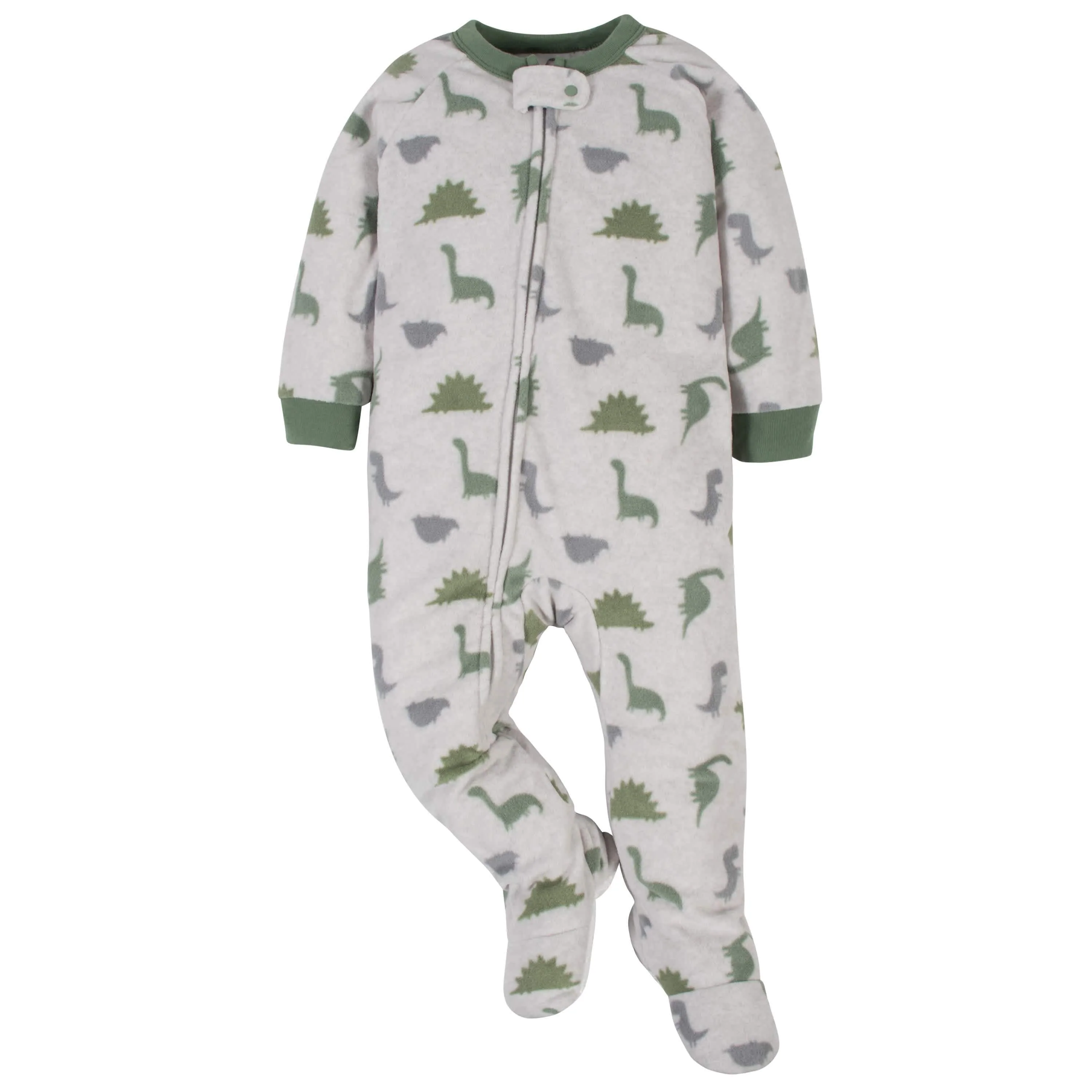 2-Pack Baby Boys Camo & Dino Fleece Pajamas - Image 2