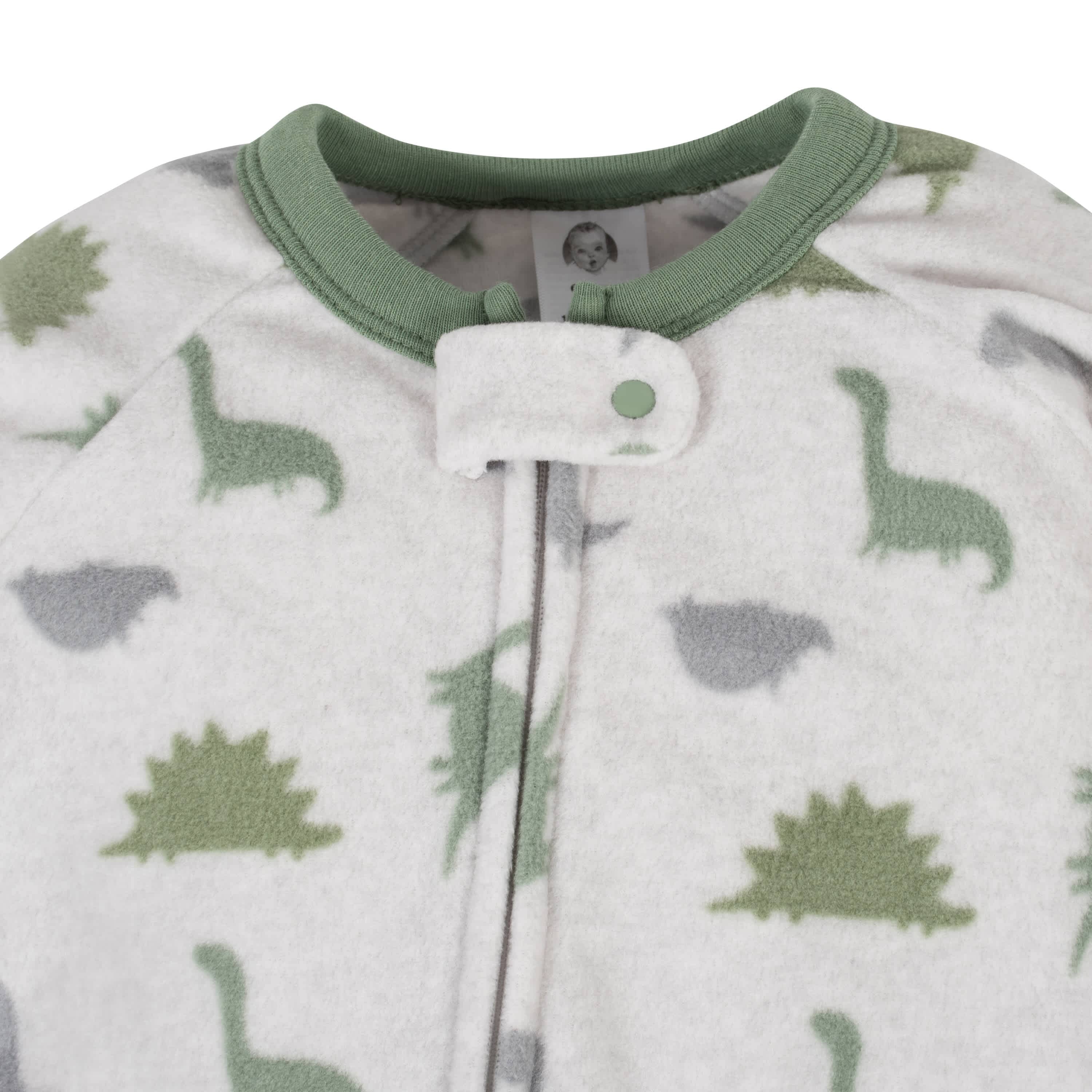 2-Pack Baby Boys Camo & Dino Fleece Pajamas - Image 3