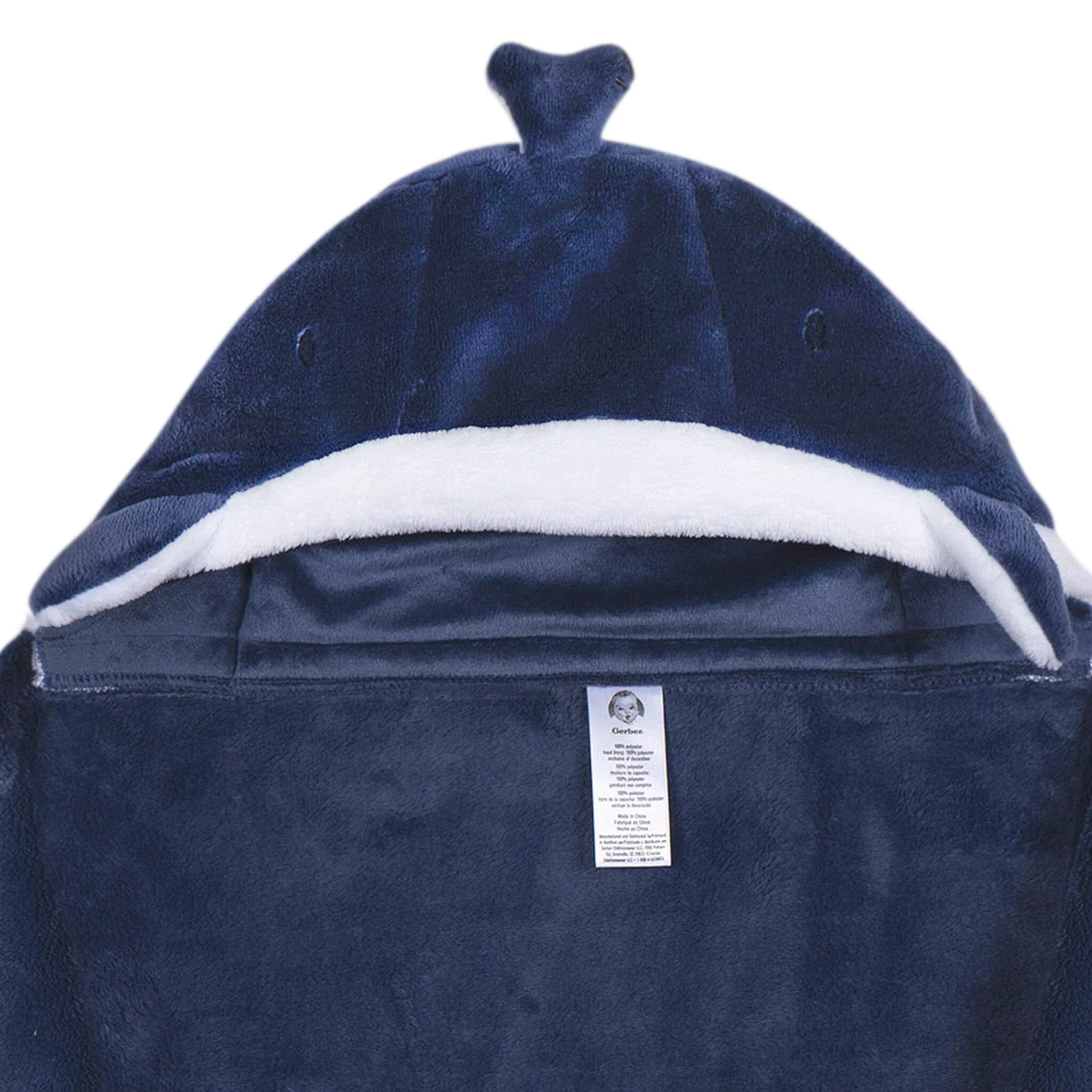 2-Pack Baby Boys Whale Hooded Wearable Blanket & Security Blanket Set - Image 7
